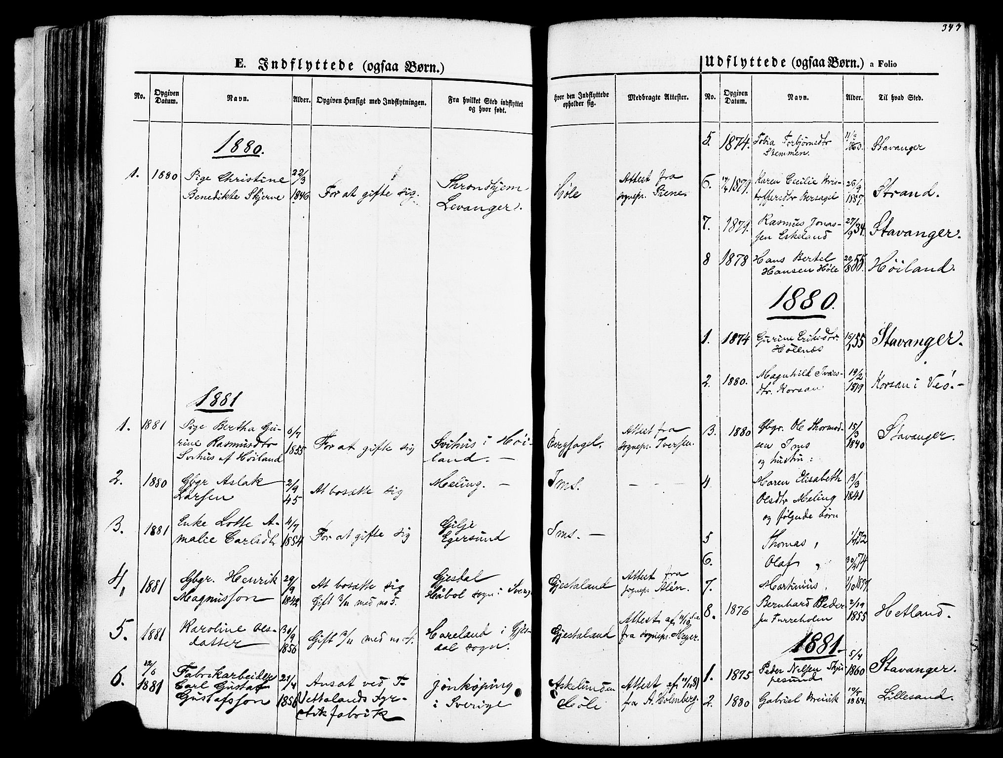Høgsfjord sokneprestkontor, SAST/A-101624/H/Ha/Haa/L0002: Parish register (official) no. A 2, 1855-1885, p. 347