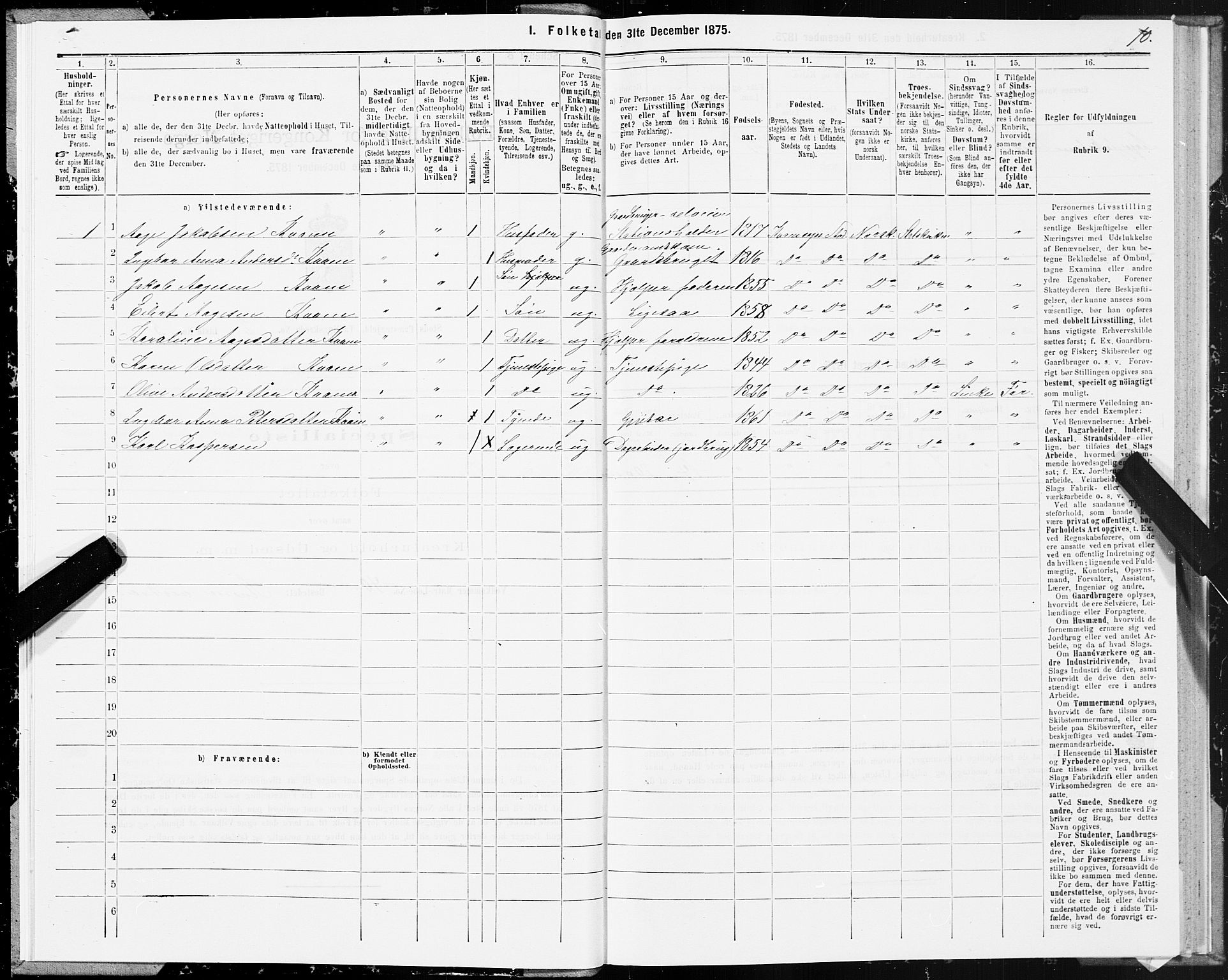 SAT, 1875 census for 1734P Stod, 1875, p. 2010