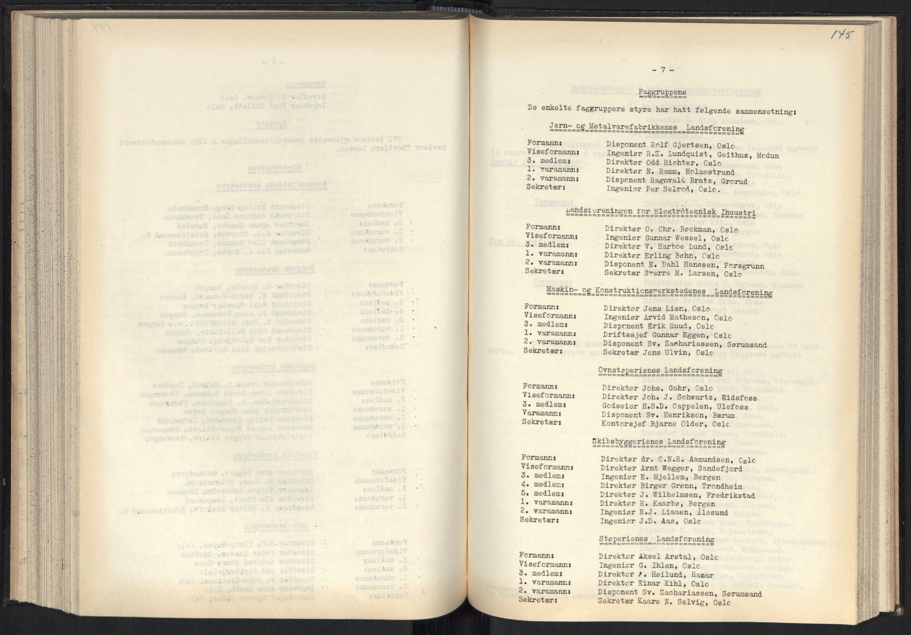 Teknologibedriftenes Landsforening TBL, AV/RA-PA-1700/A/Ad/L0007: Årsberetning med register, 1940-1951, p. 145