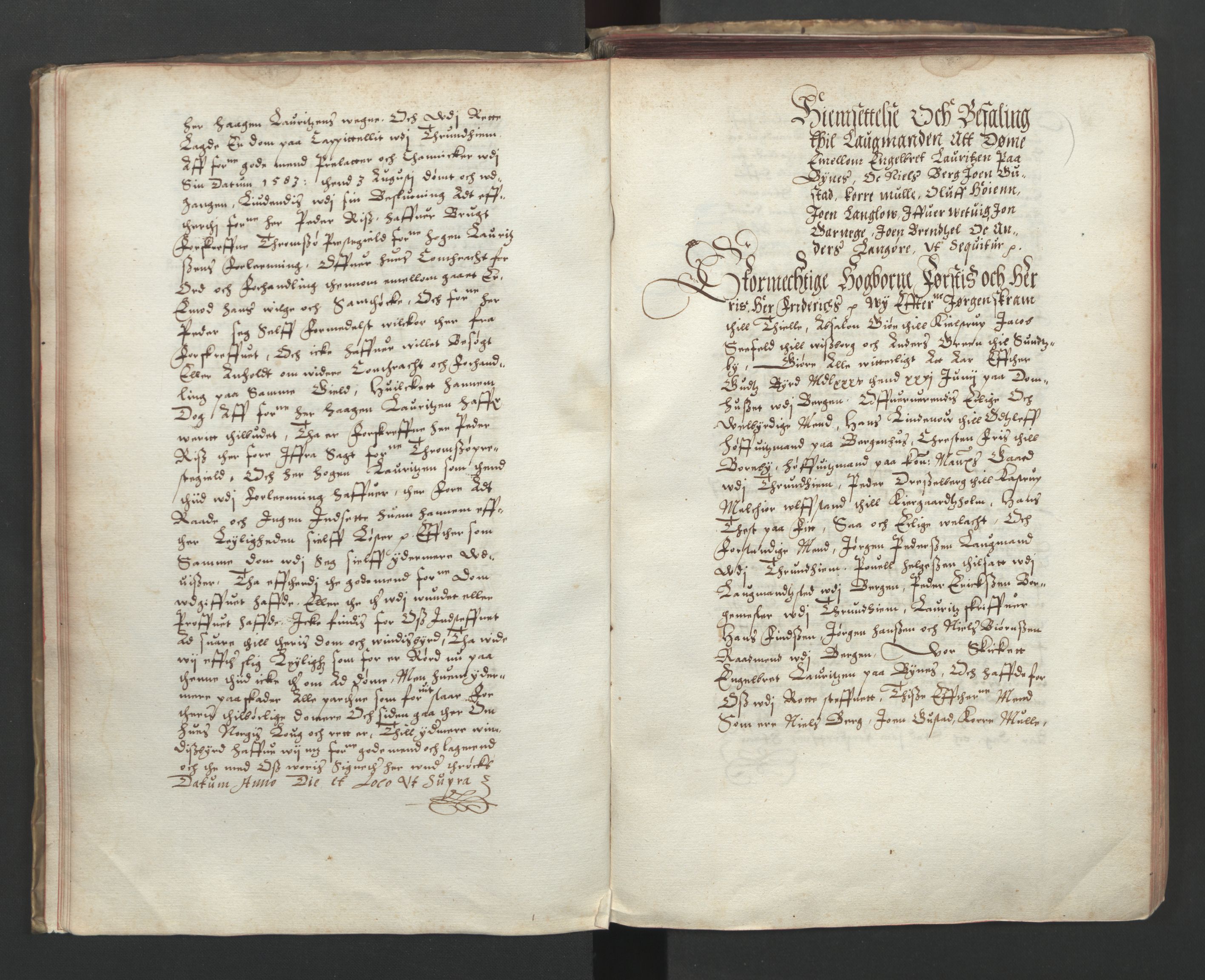 Herredagen 1539-1664  (Kongens Retterting), AV/RA-EA-2882/A/L0003: Dombok, 1585