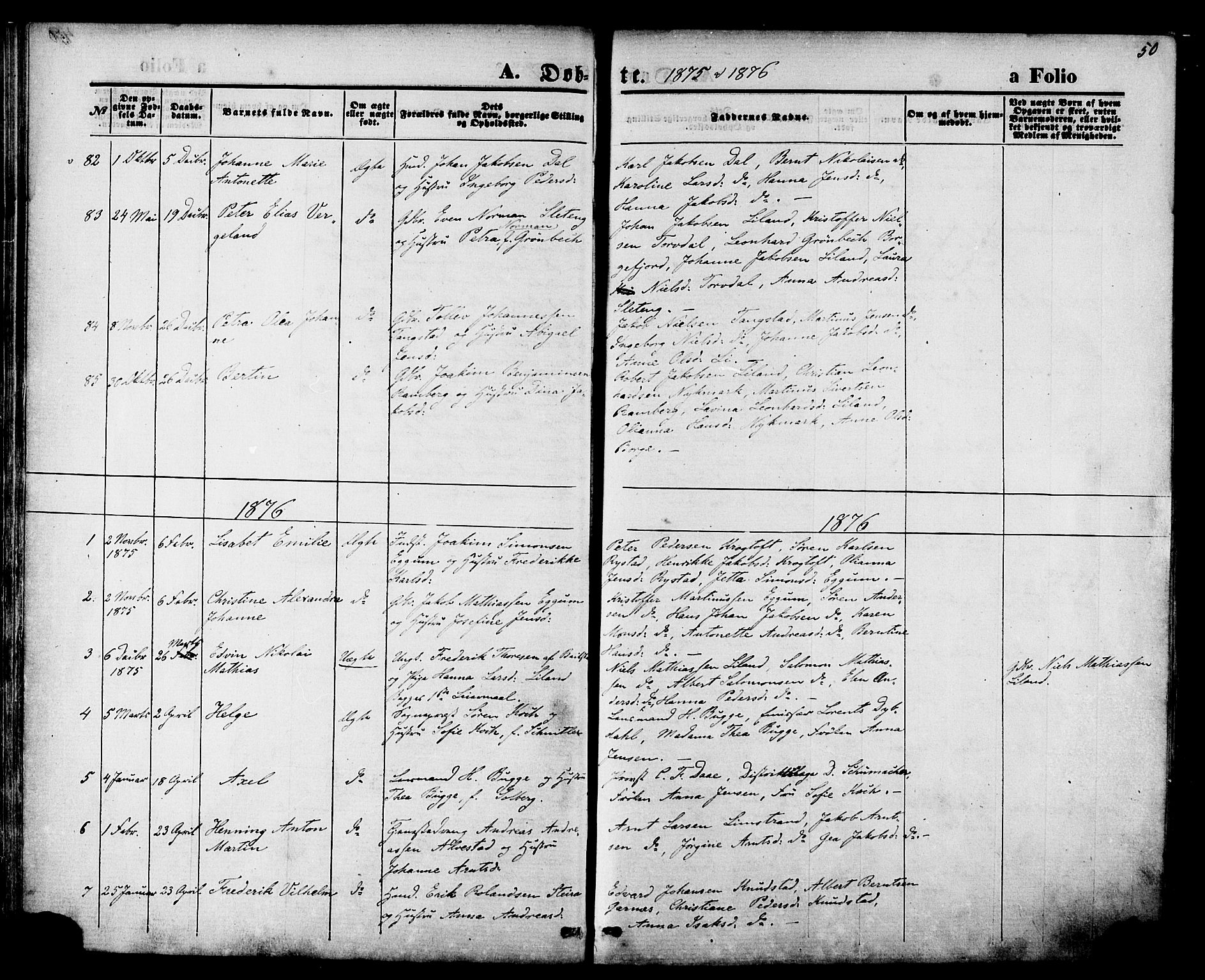 Ministerialprotokoller, klokkerbøker og fødselsregistre - Nordland, AV/SAT-A-1459/880/L1132: Parish register (official) no. 880A06, 1869-1887, p. 50