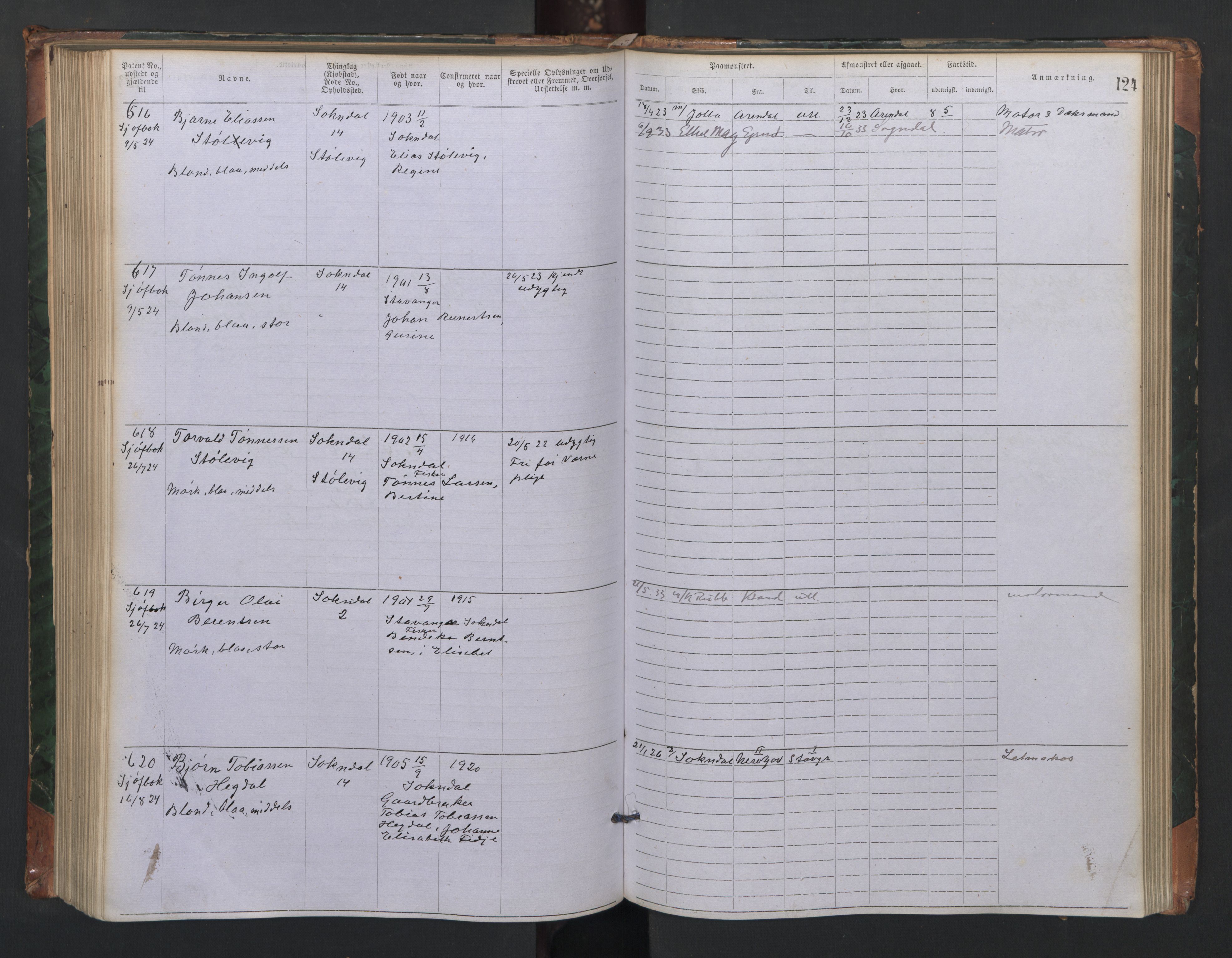 Sogndal mønstringskrets, SAK/2031-0020/F/Fa/L0001: Annotasjonsrulle nr 1-635 med register, P-1, 1868-1931, p. 115