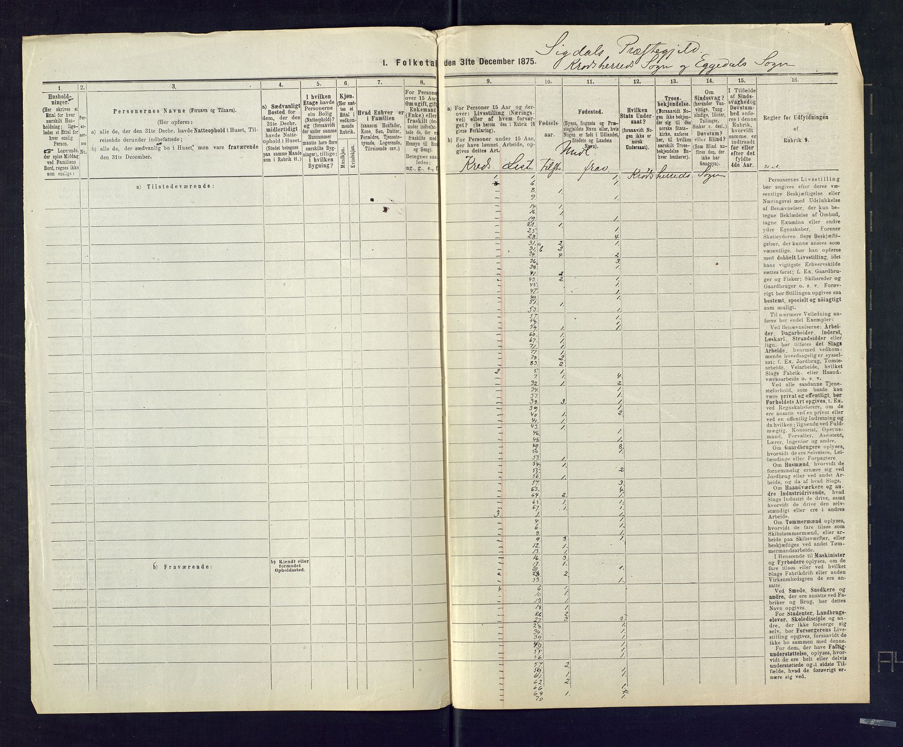 SAKO, 1875 census for 0621P Sigdal, 1875, p. 76