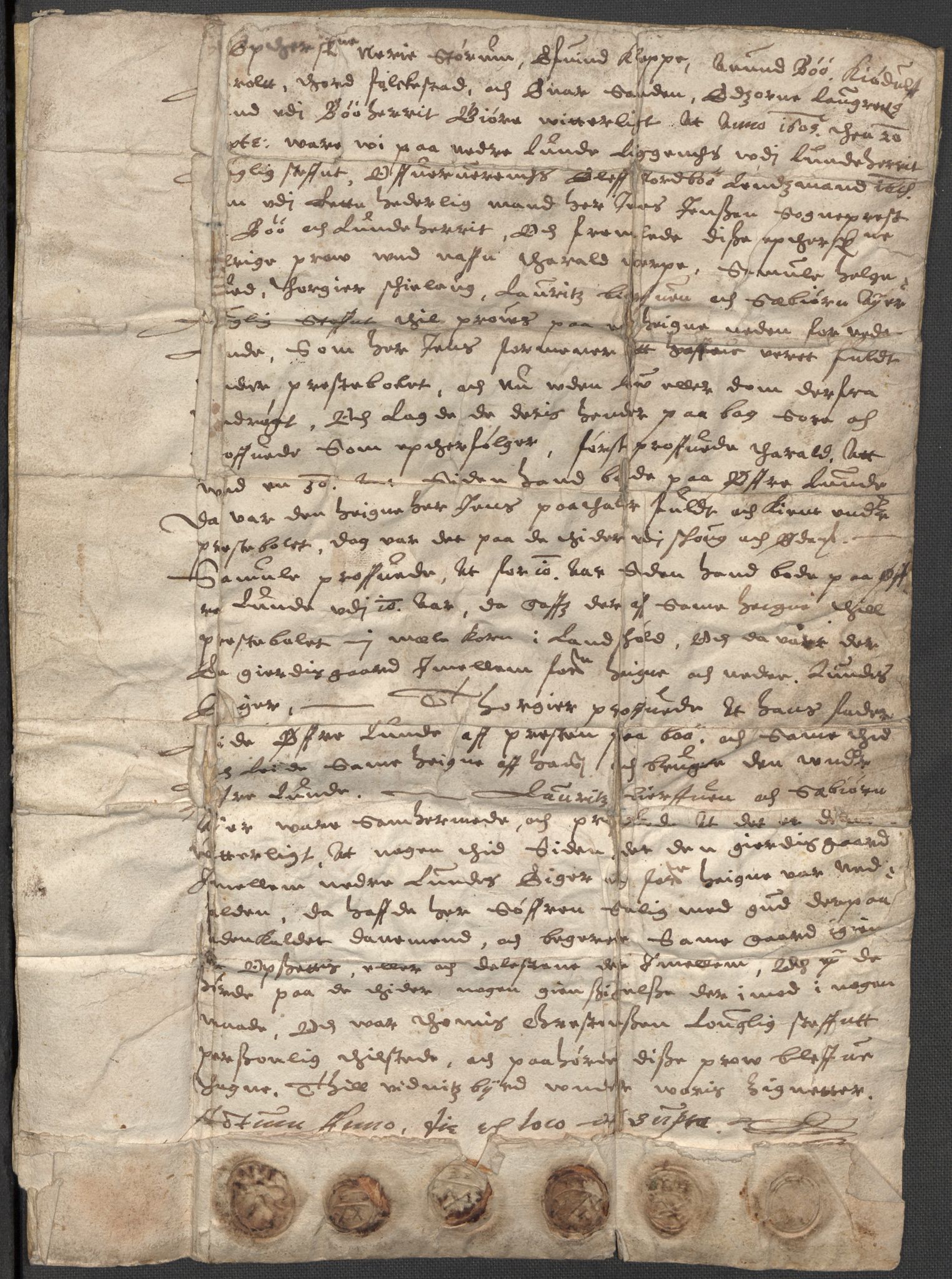 Riksarkivets diplomsamling, AV/RA-EA-5965/F15/L0027: Prestearkiv - Telemark, 1587-1738, p. 22