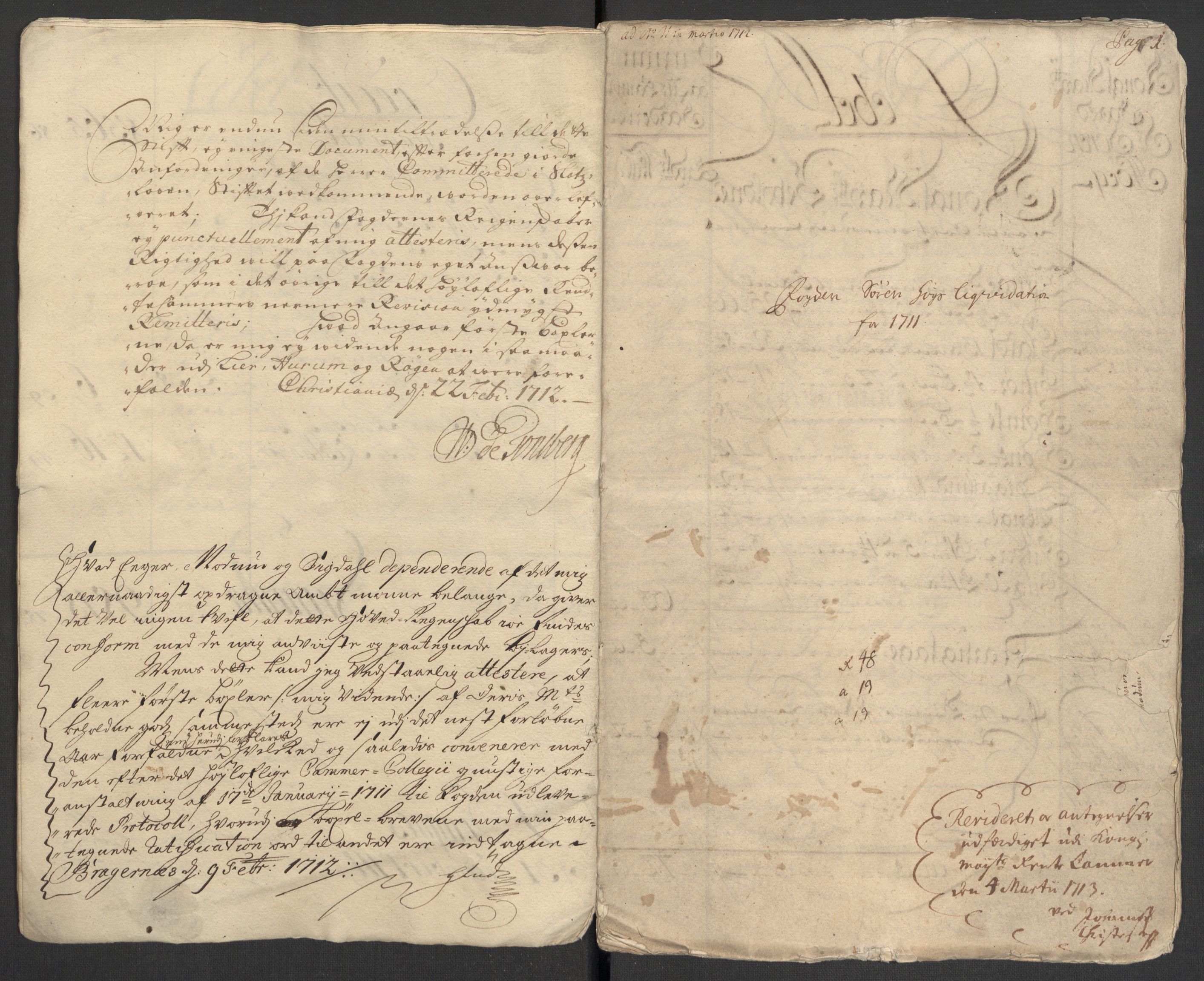 Rentekammeret inntil 1814, Reviderte regnskaper, Fogderegnskap, AV/RA-EA-4092/R31/L1705: Fogderegnskap Hurum, Røyken, Eiker, Lier og Buskerud, 1711, p. 11