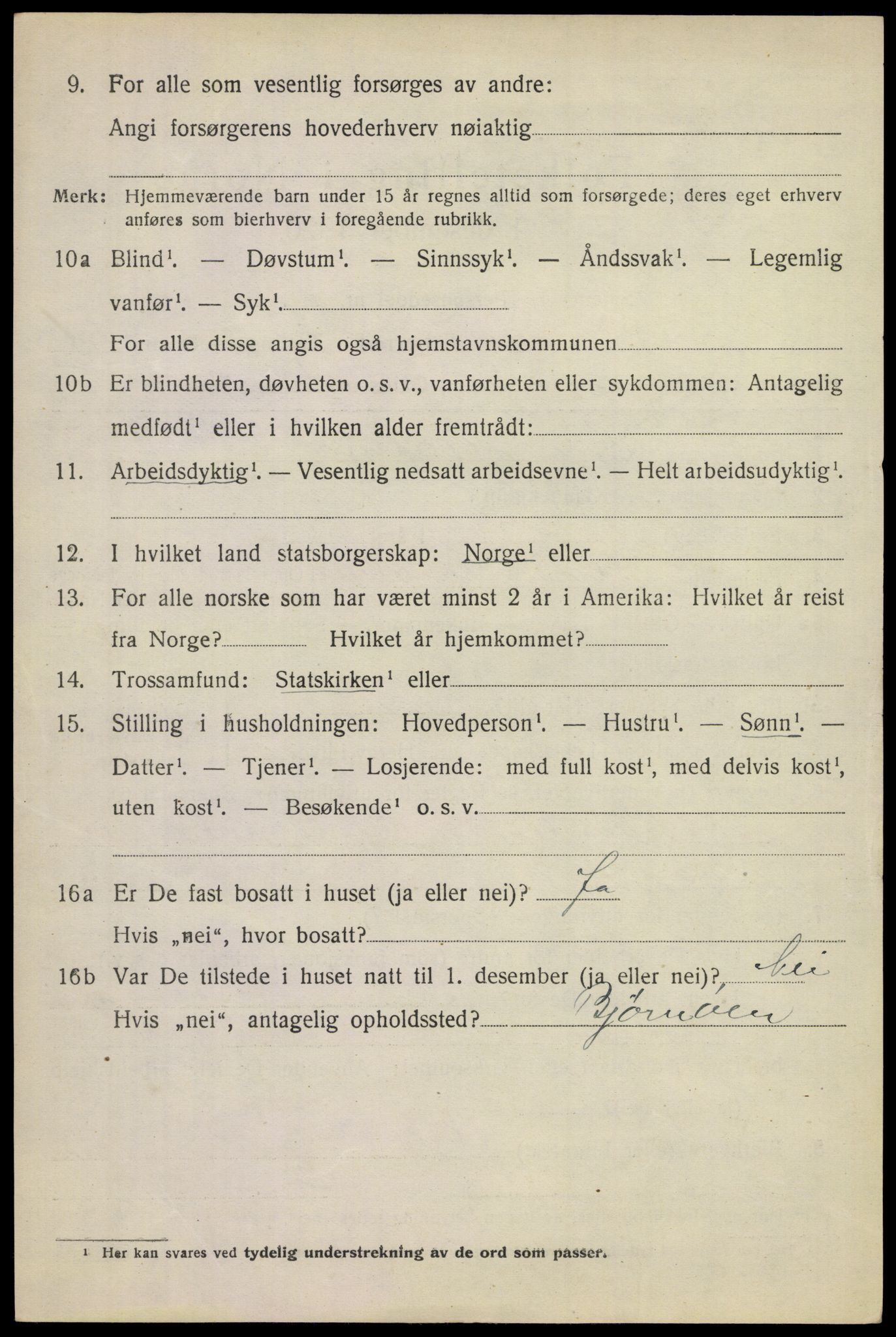 SAKO, 1920 census for Øvre Sandsvær, 1920, p. 3727