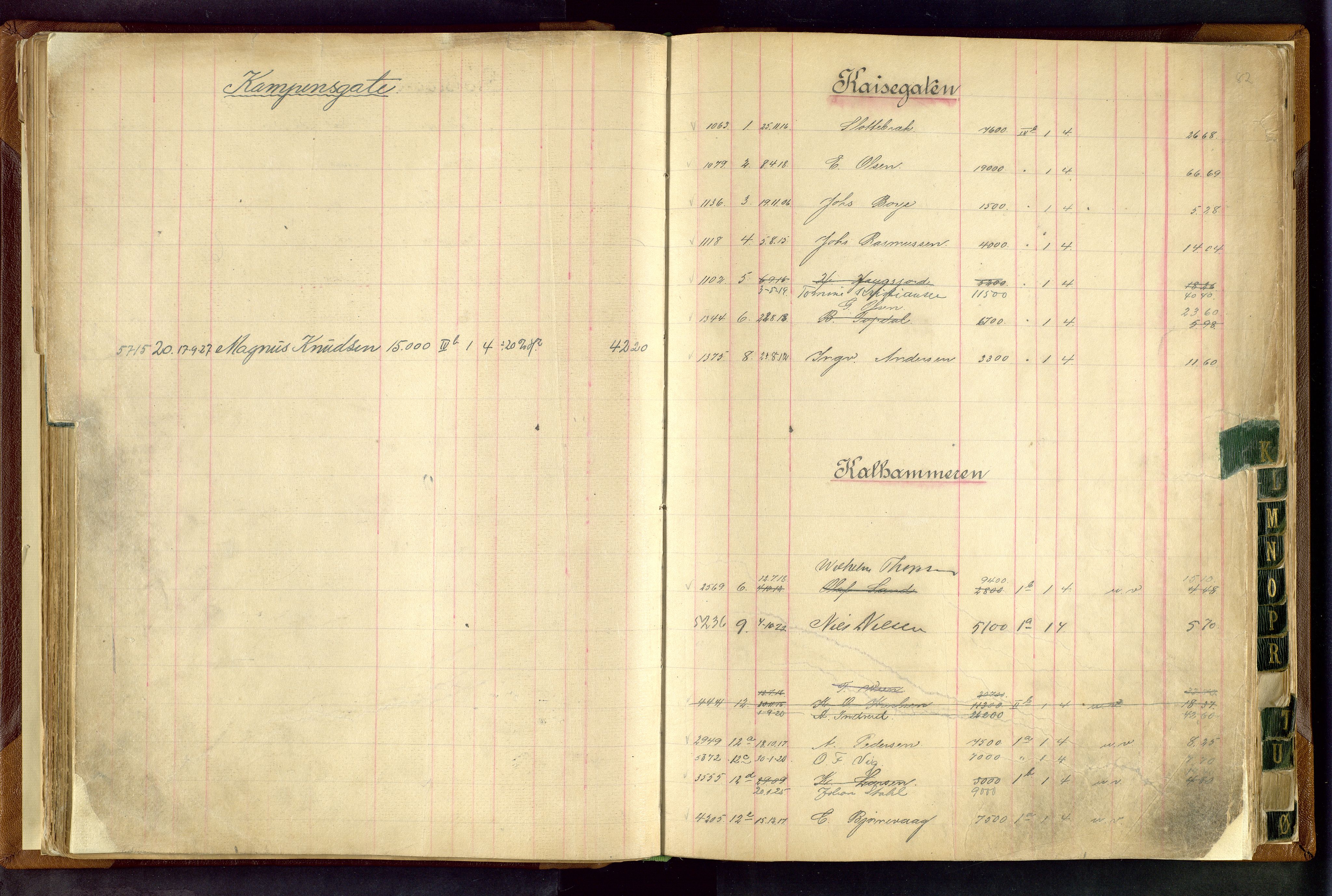 Norges Brannkasse Stavanger, AV/SAST-A-102143/F/Fc/L0003: Brannkontingentprotokoll, 1910-1924, p. 81b-82a