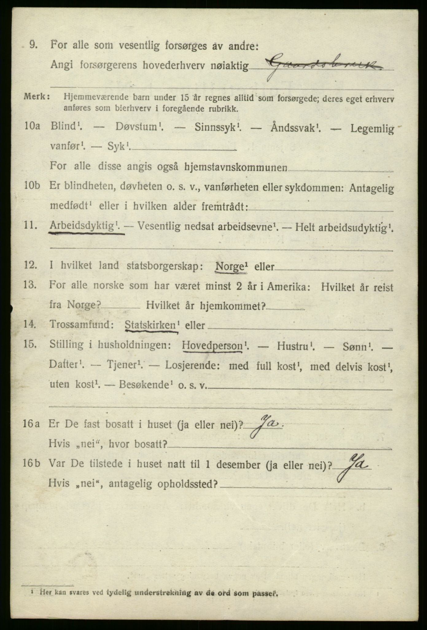 SAB, 1920 census for Stryn, 1920, p. 4825