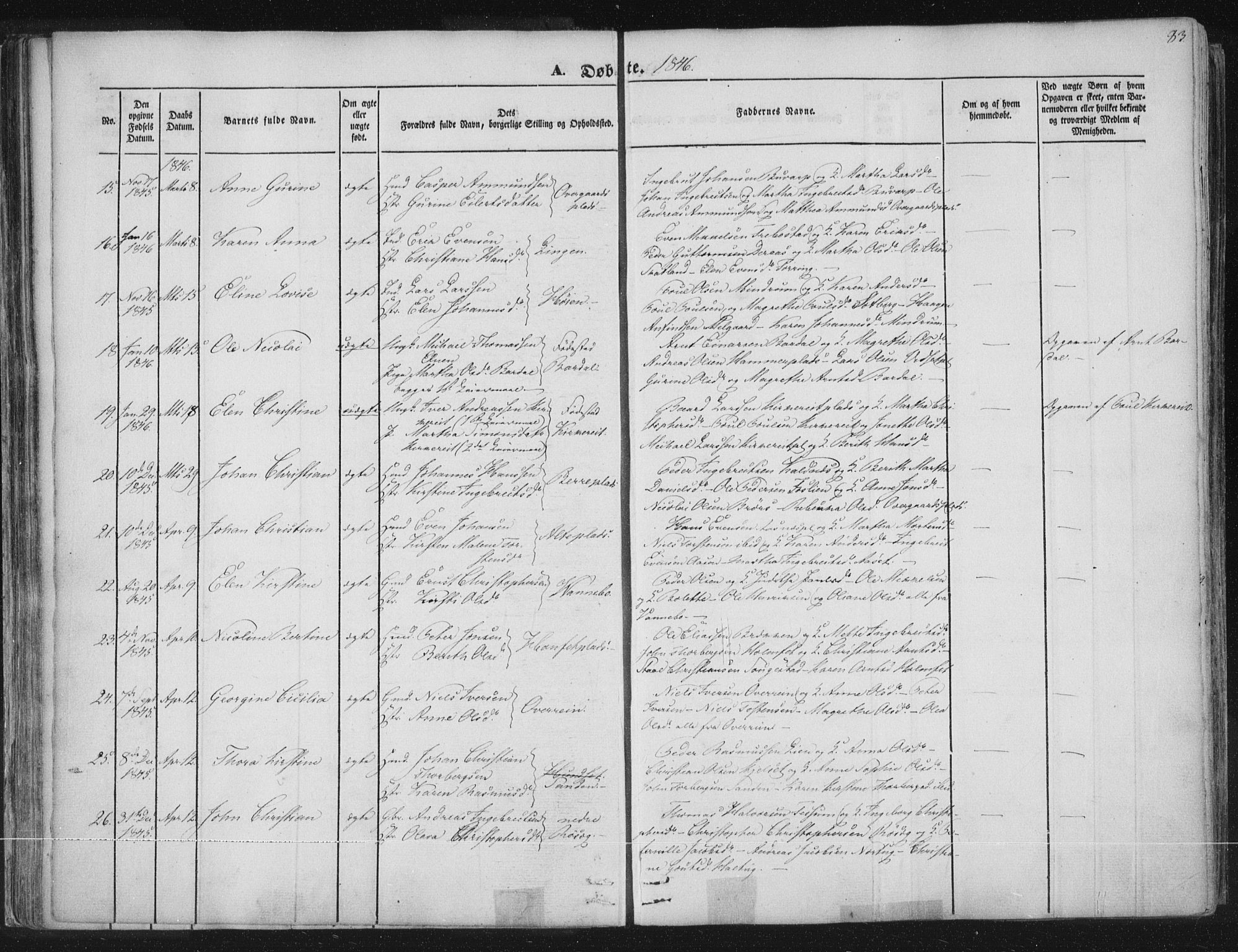 Ministerialprotokoller, klokkerbøker og fødselsregistre - Nord-Trøndelag, SAT/A-1458/741/L0392: Parish register (official) no. 741A06, 1836-1848, p. 83