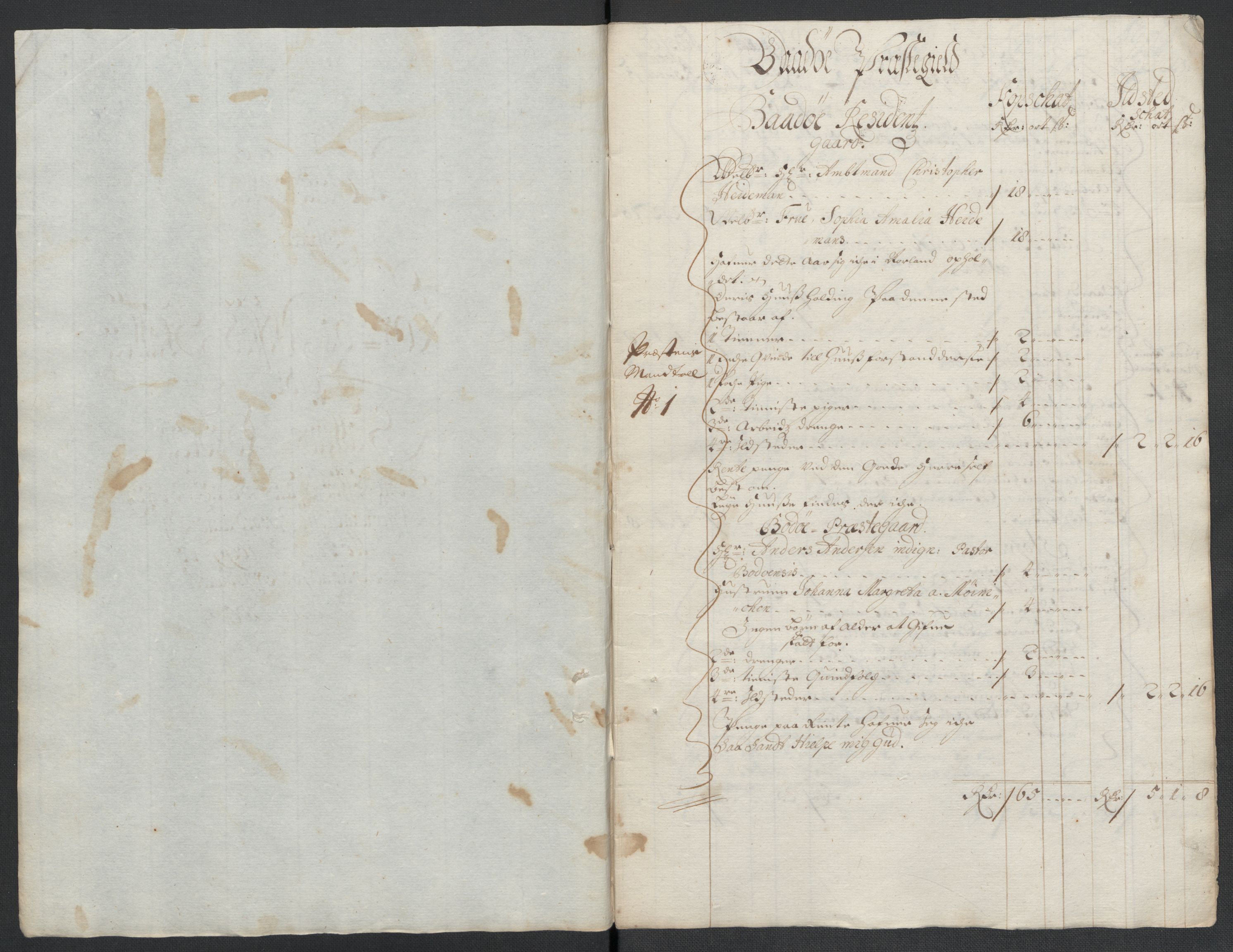 Rentekammeret inntil 1814, Reviderte regnskaper, Fogderegnskap, AV/RA-EA-4092/R66/L4579: Fogderegnskap Salten, 1697-1700, p. 292