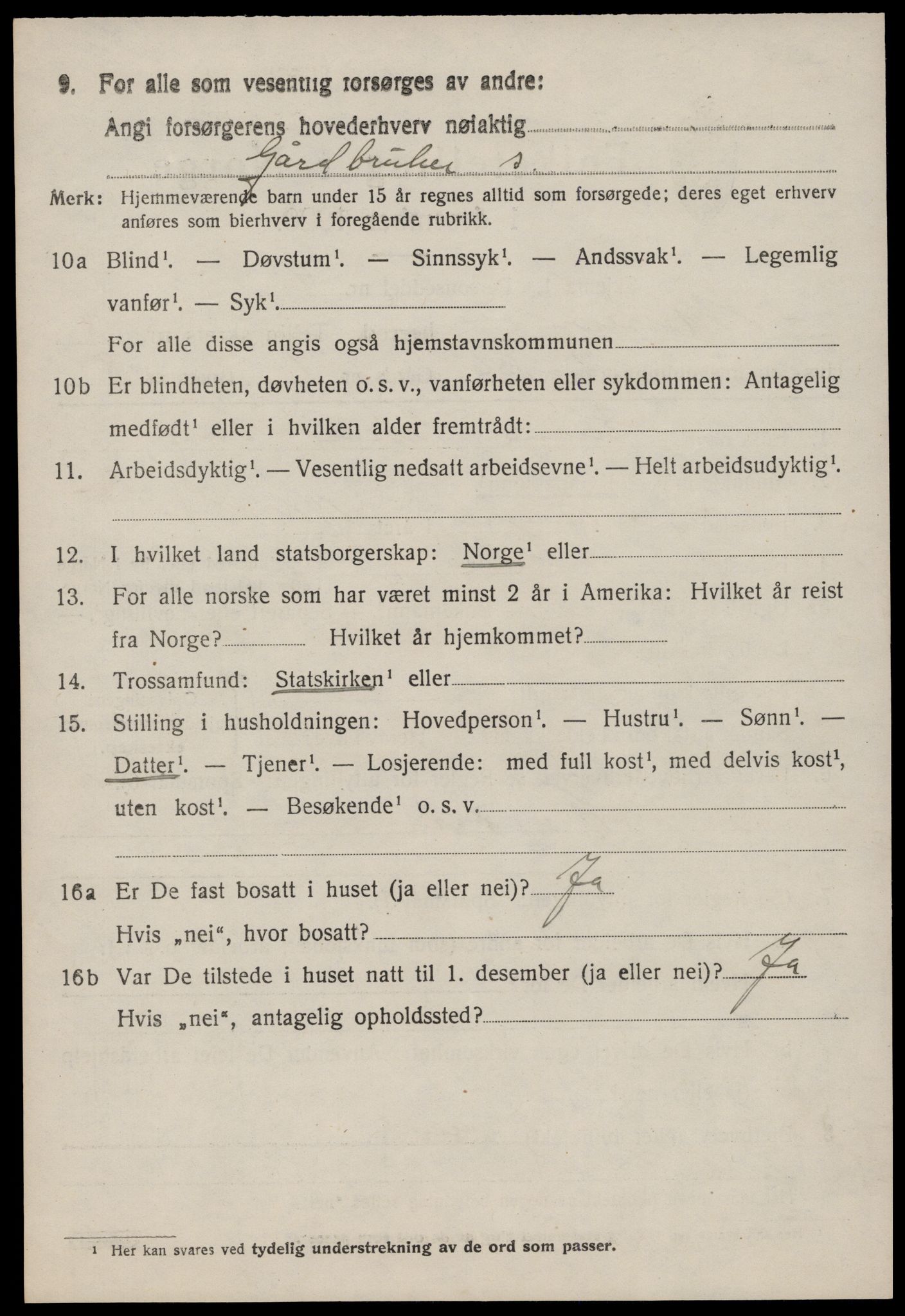 SAST, 1920 census for Mosterøy, 1920, p. 1447