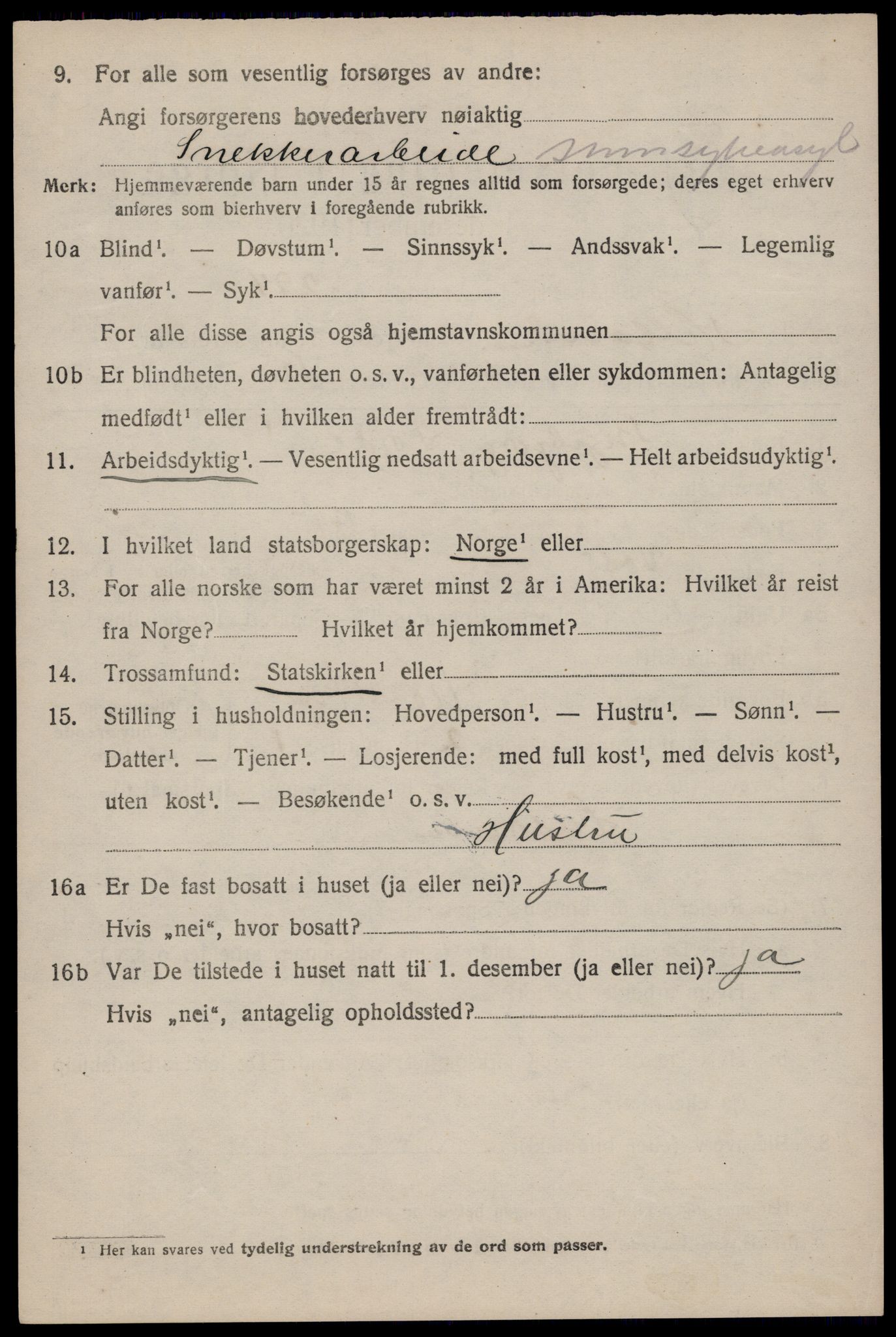 SAST, 1920 census for Hetland, 1920, p. 22804