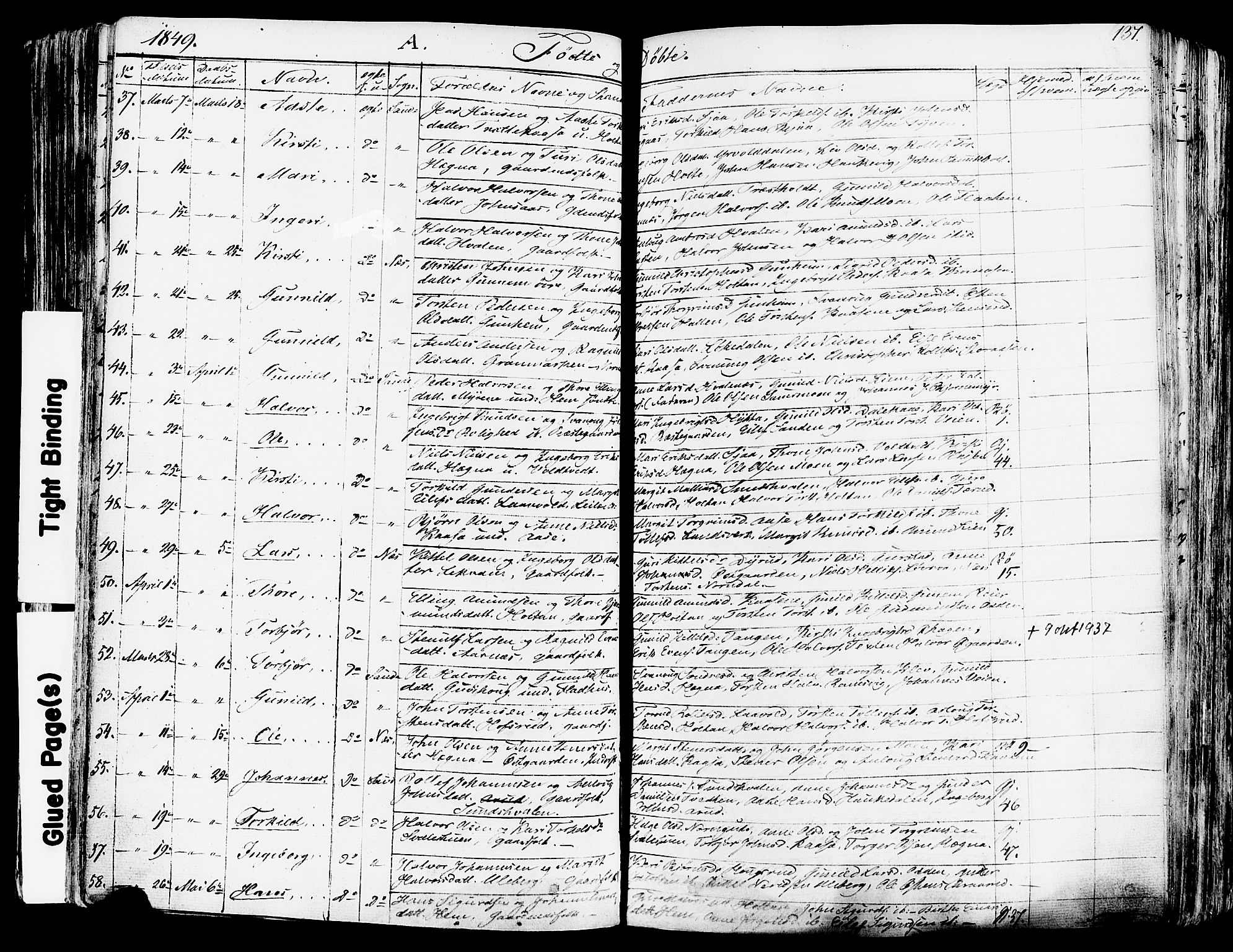 Sauherad kirkebøker, AV/SAKO-A-298/F/Fa/L0006: Parish register (official) no. I 6, 1827-1850, p. 137