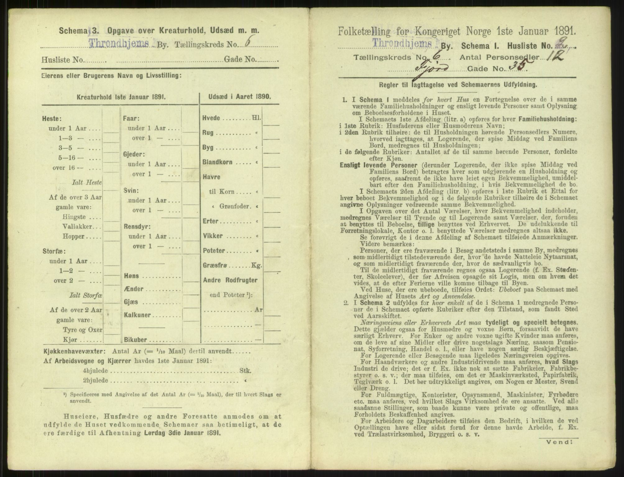 RA, 1891 census for 1601 Trondheim, 1891, p. 618