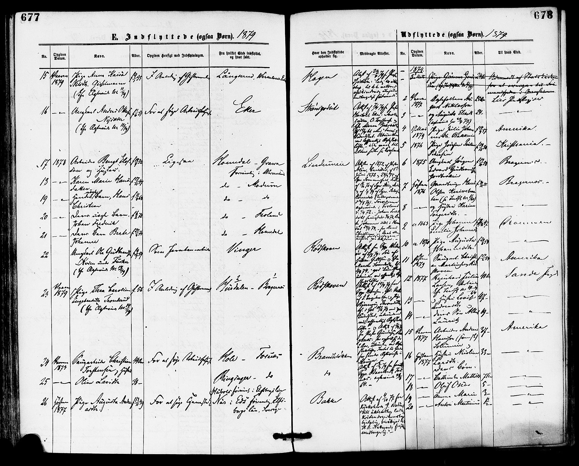 Skoger kirkebøker, SAKO/A-59/F/Fa/L0005: Parish register (official) no. I 5, 1873-1884, p. 677-678