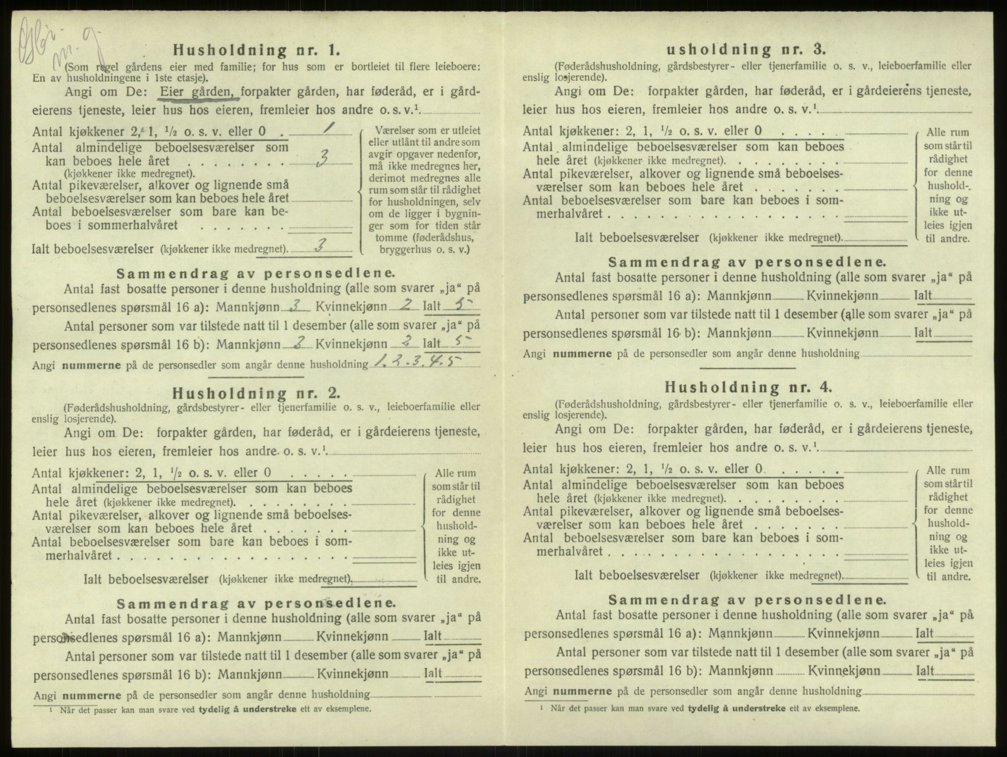 SAB, 1920 census for Haus, 1920, p. 918