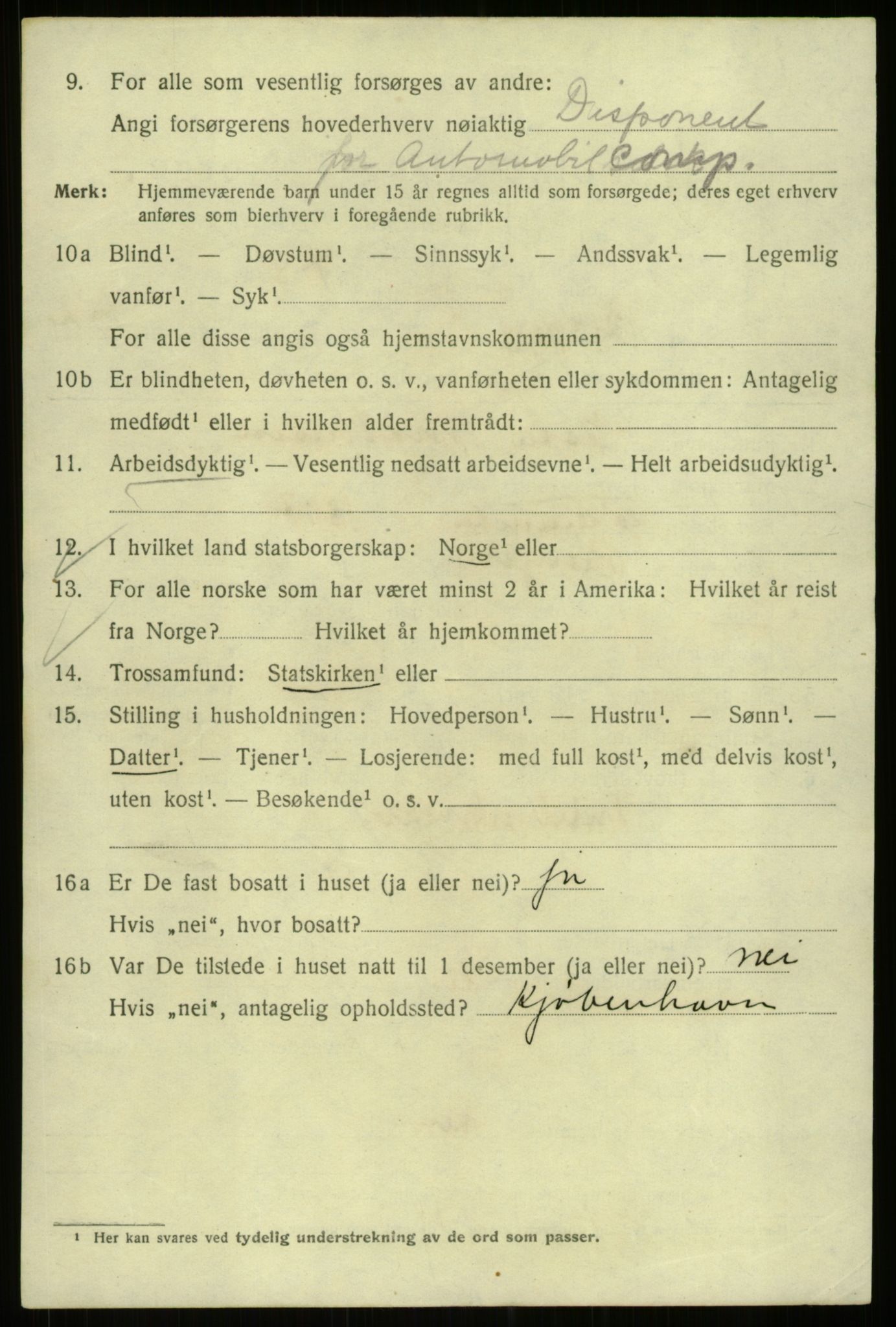 SAB, 1920 census for Bergen, 1920, p. 247404