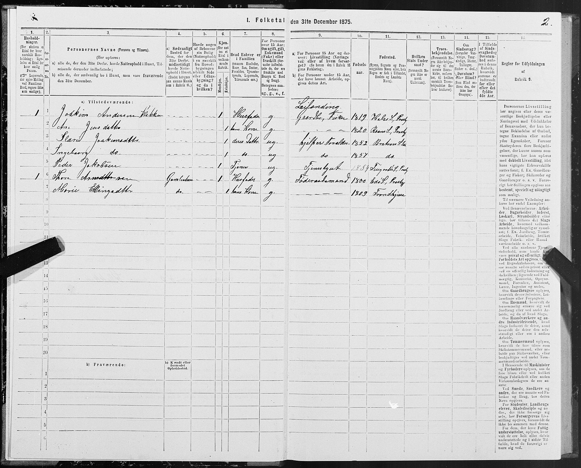 SAT, 1875 census for 1573P Edøy, 1875, p. 3002