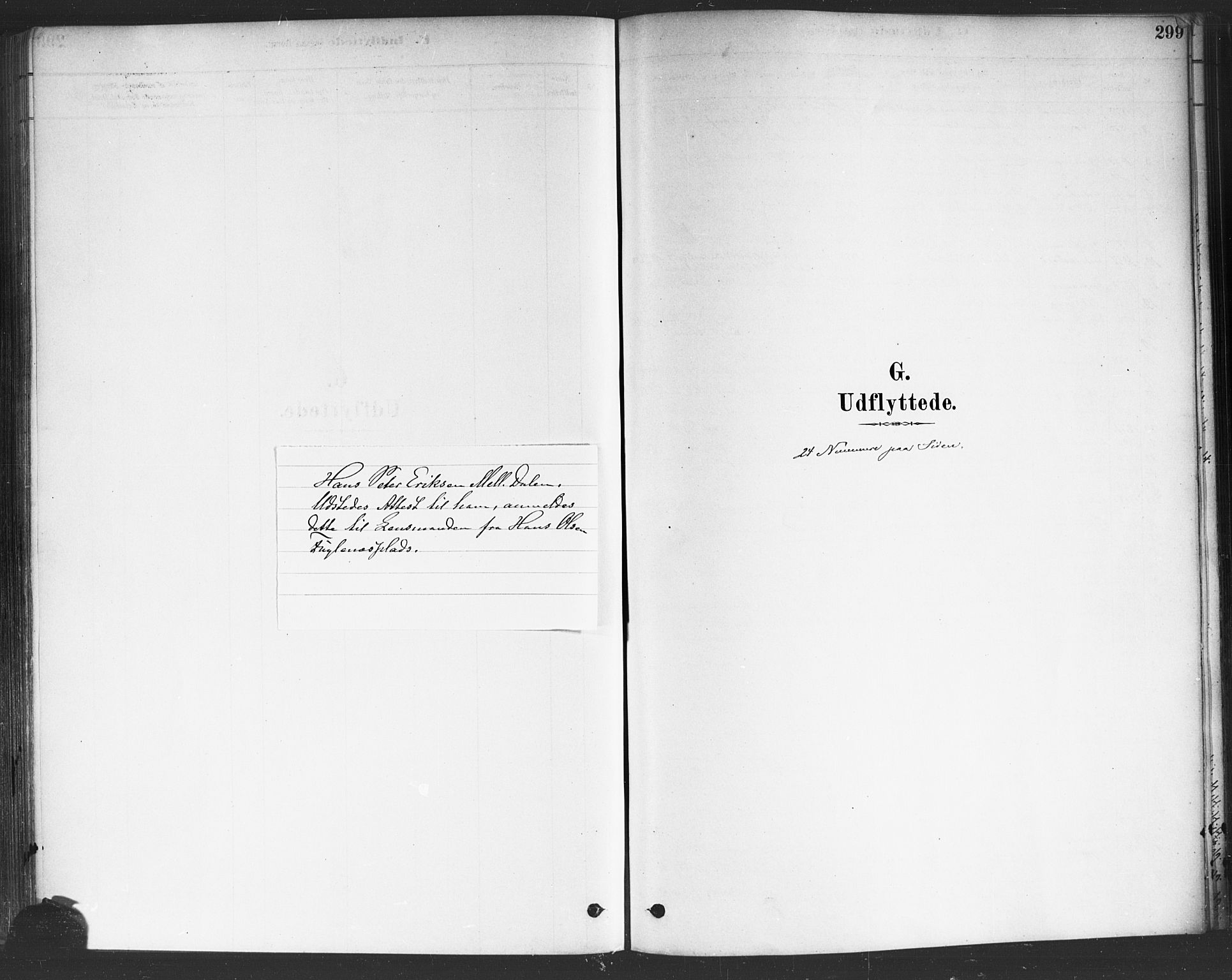 Rakkestad prestekontor Kirkebøker, SAO/A-2008/F/Fa/L0012: Parish register (official) no. I 12, 1878-1893, p. 299