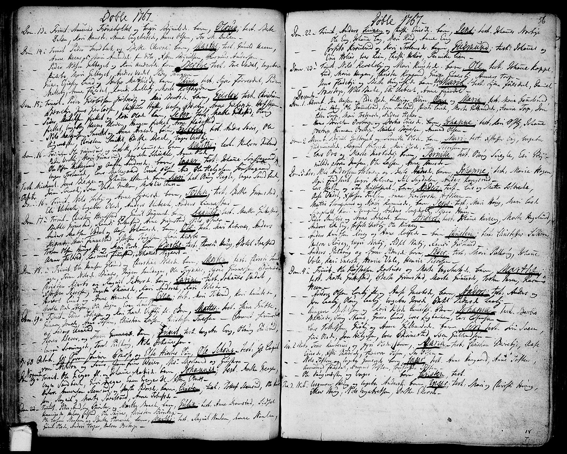 Rakkestad prestekontor Kirkebøker, SAO/A-2008/F/Fa/L0003: Parish register (official) no. I 3, 1752-1777, p. 56