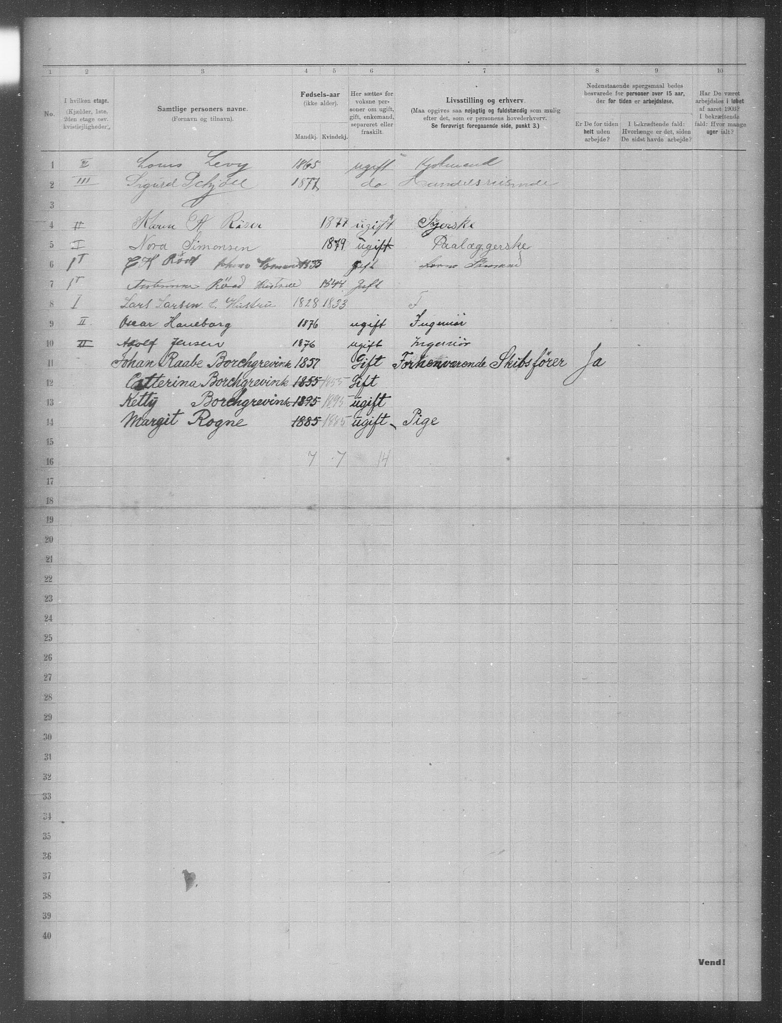 OBA, Municipal Census 1903 for Kristiania, 1903, p. 11053