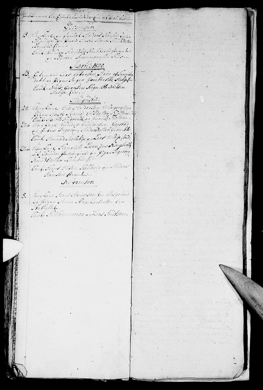 Bamble kirkebøker, SAKO/A-253/G/Ga/L0002: Parish register (copy) no. I 2, 1794-1800