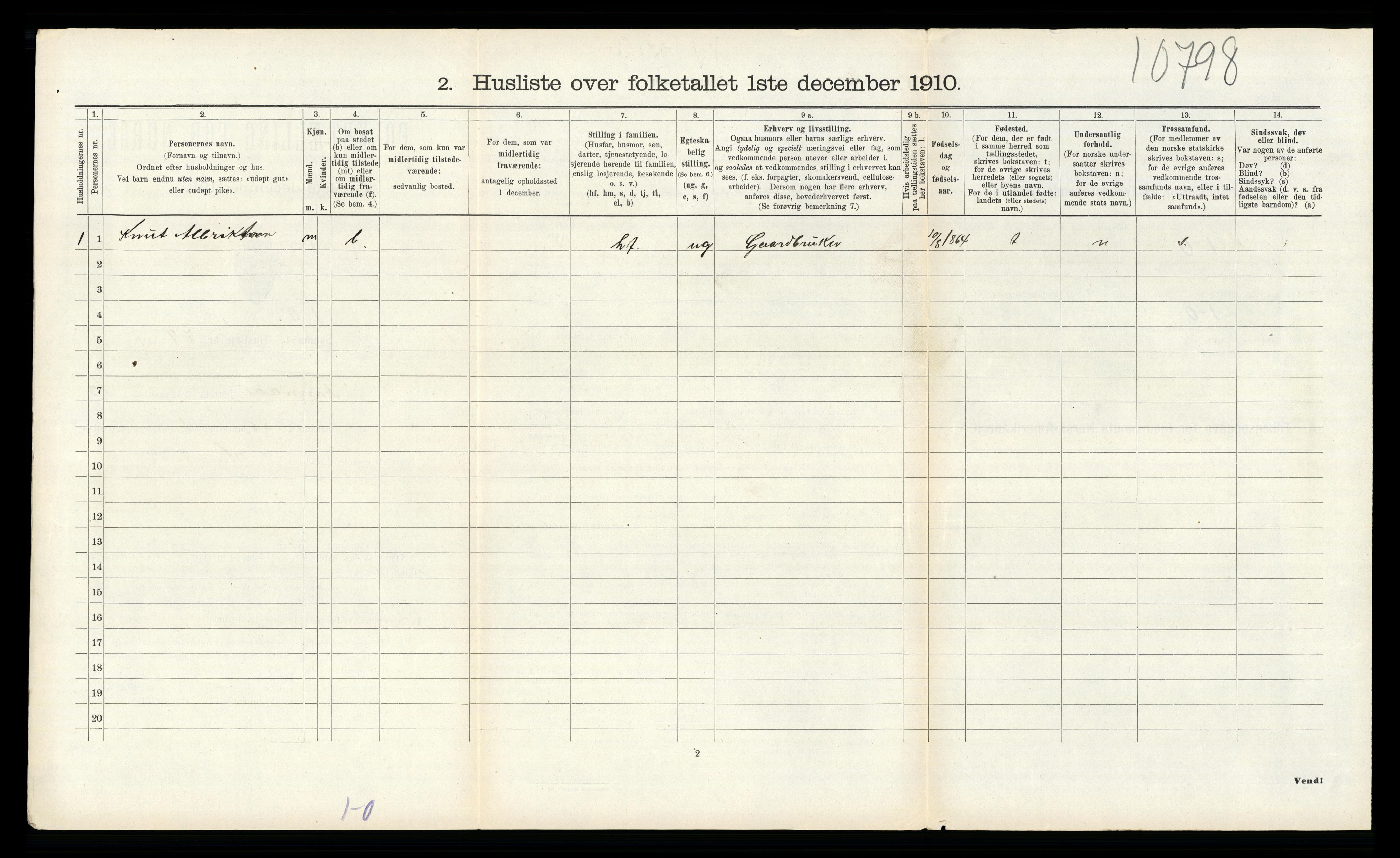 RA, 1910 census for Finnås, 1910, p. 1681