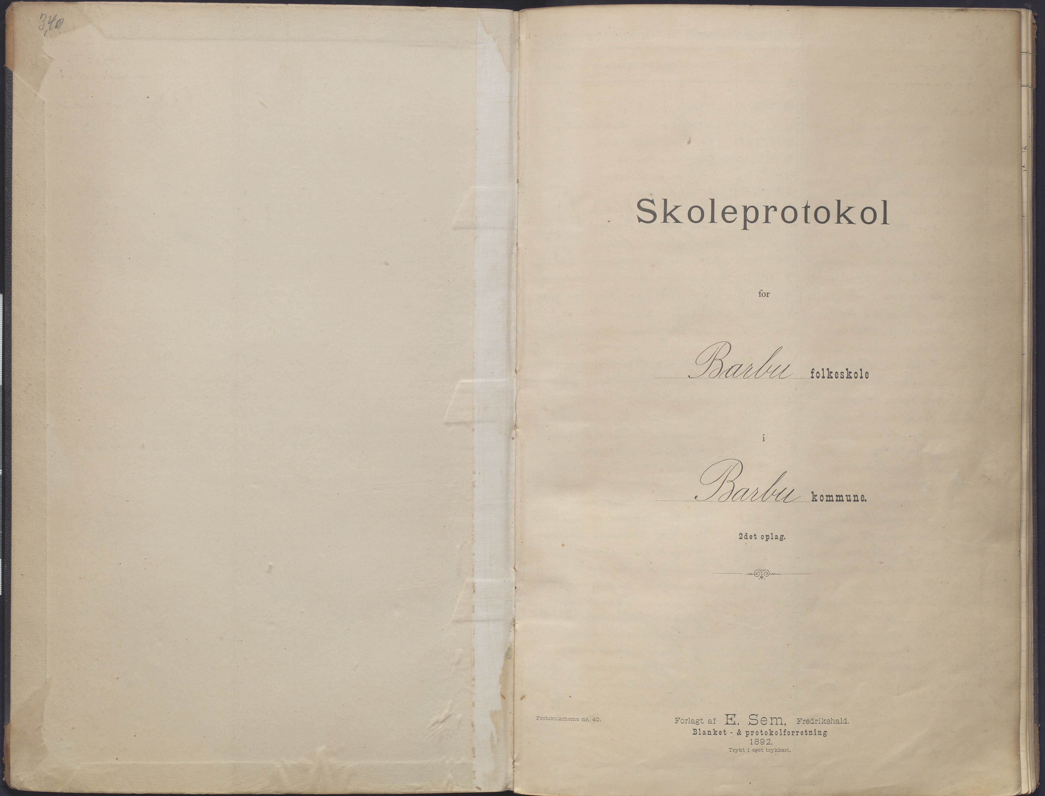 Arendal kommune, Katalog I, AAKS/KA0906-PK-I/07/L0163: Skoleprotokoll med karakterer, 1893-1895