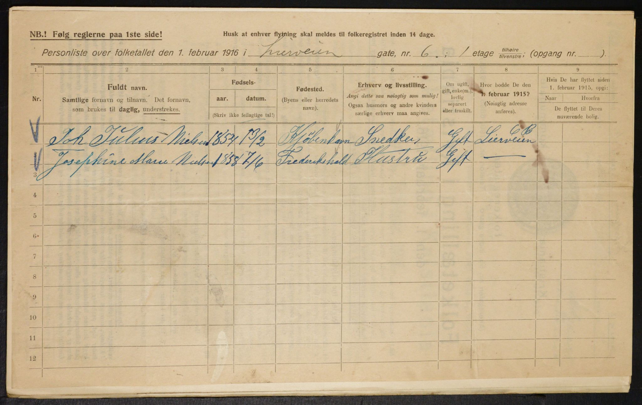 OBA, Municipal Census 1916 for Kristiania, 1916, p. 58820