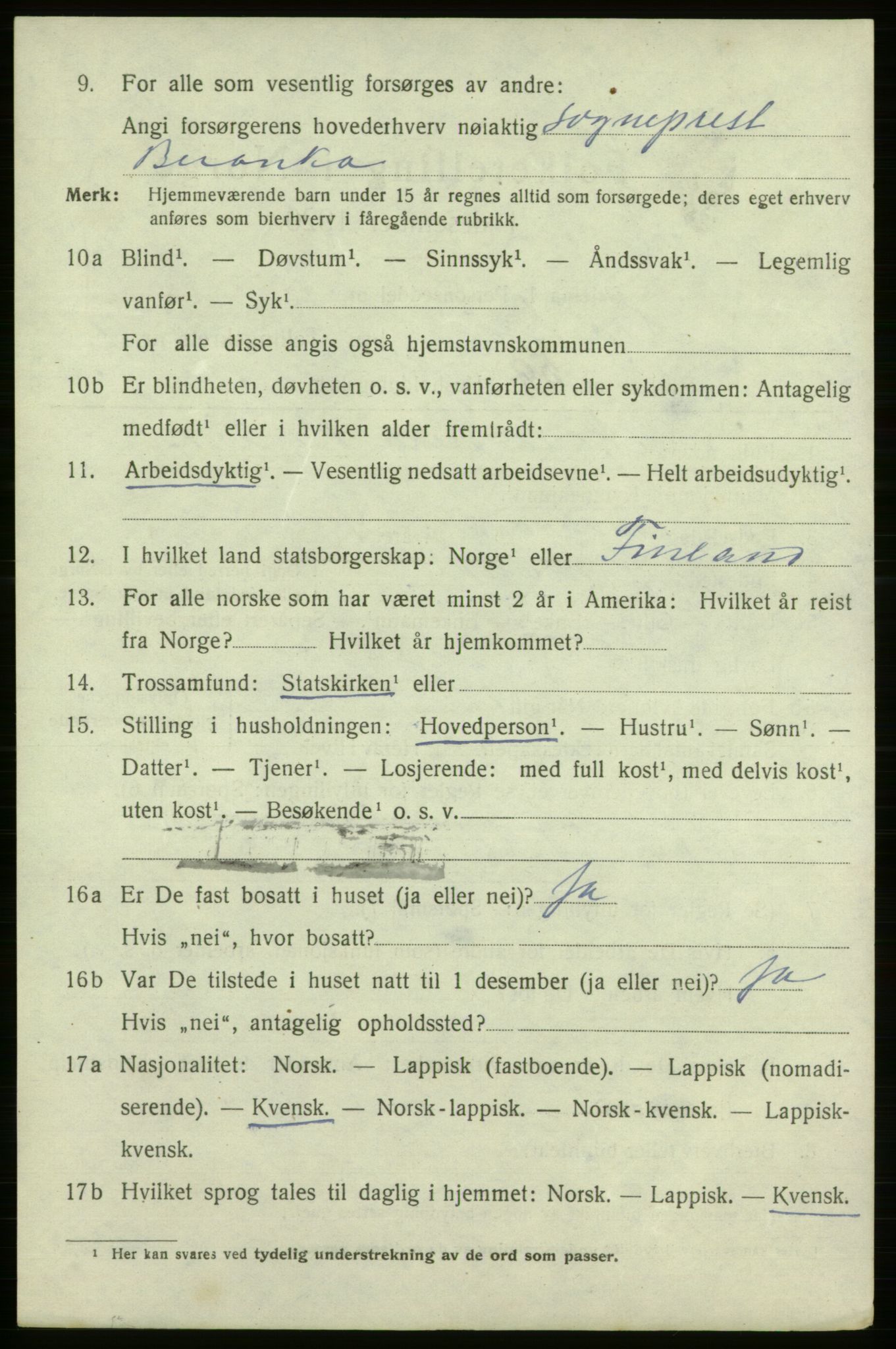 SATØ, 1920 census for Vadsø, 1920, p. 2192
