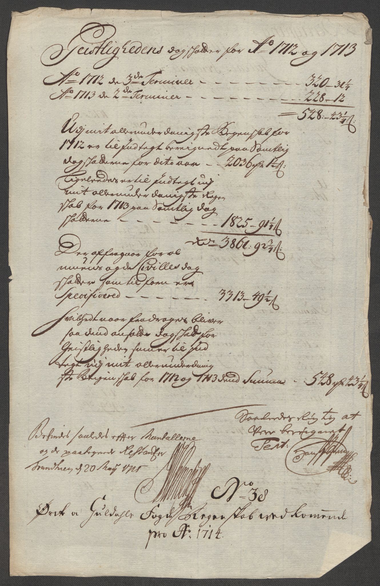 Rentekammeret inntil 1814, Reviderte regnskaper, Fogderegnskap, RA/EA-4092/R60/L3965: Fogderegnskap Orkdal og Gauldal, 1714, p. 327