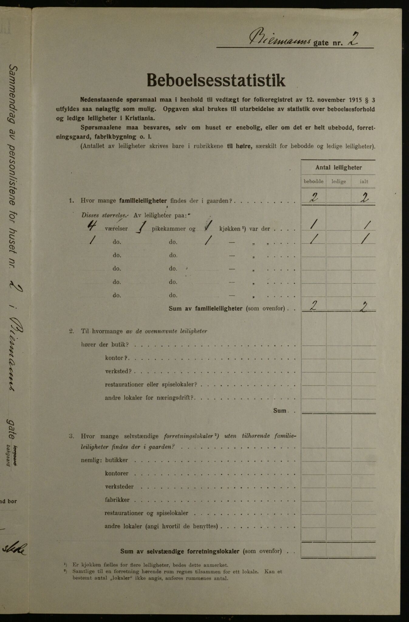 OBA, Municipal Census 1923 for Kristiania, 1923, p. 5797