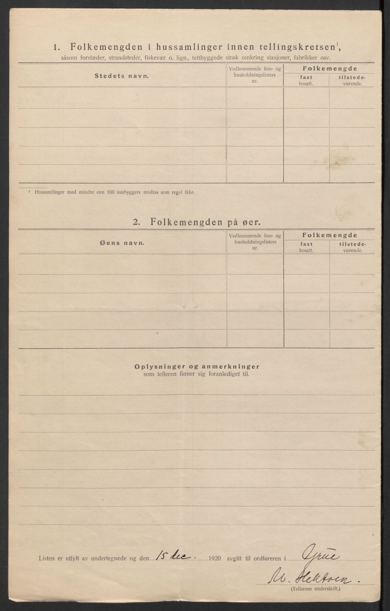 SAH, 1920 census for Grue, 1920, p. 48