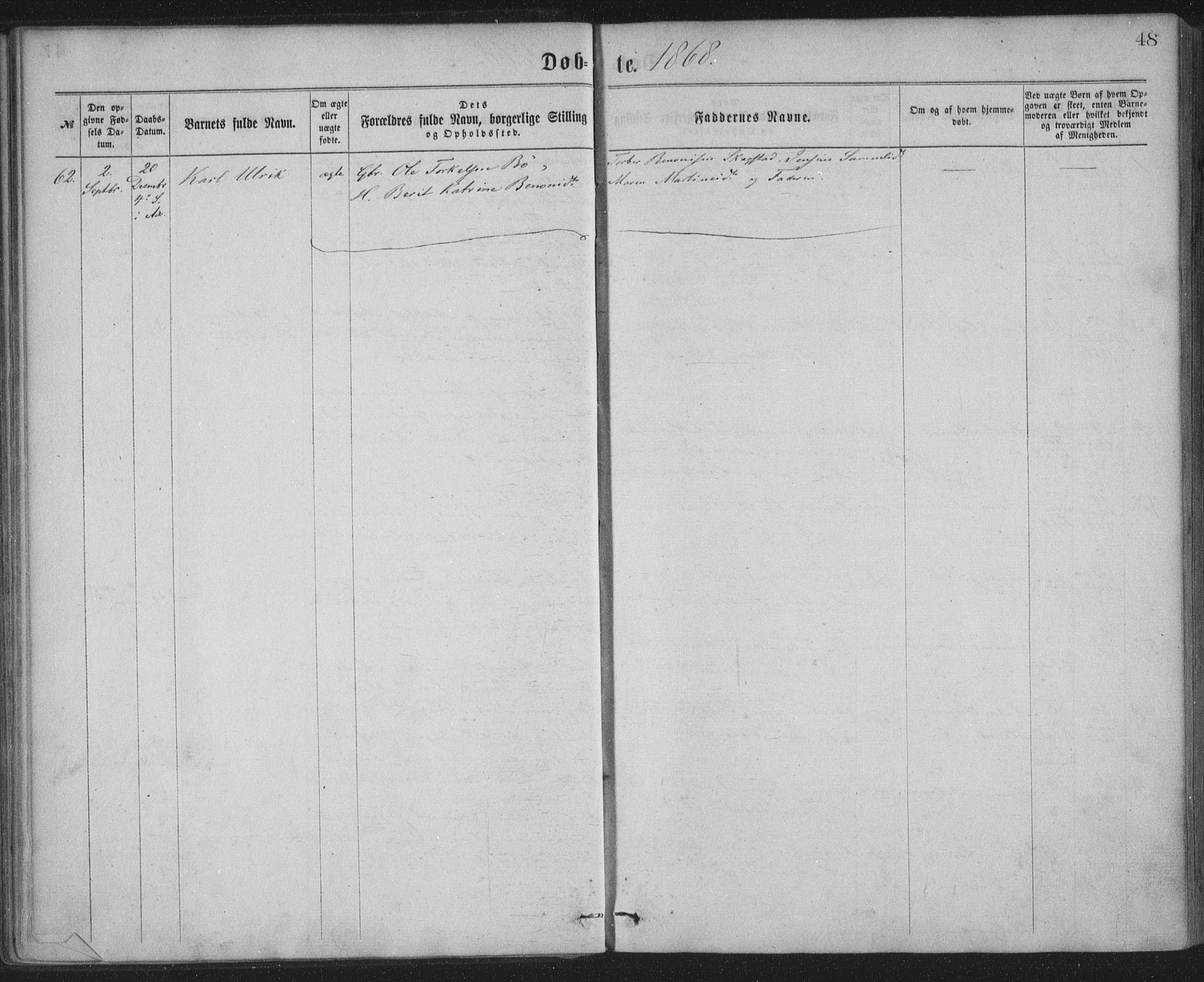 Ministerialprotokoller, klokkerbøker og fødselsregistre - Nordland, AV/SAT-A-1459/855/L0801: Parish register (official) no. 855A09, 1864-1874, p. 48