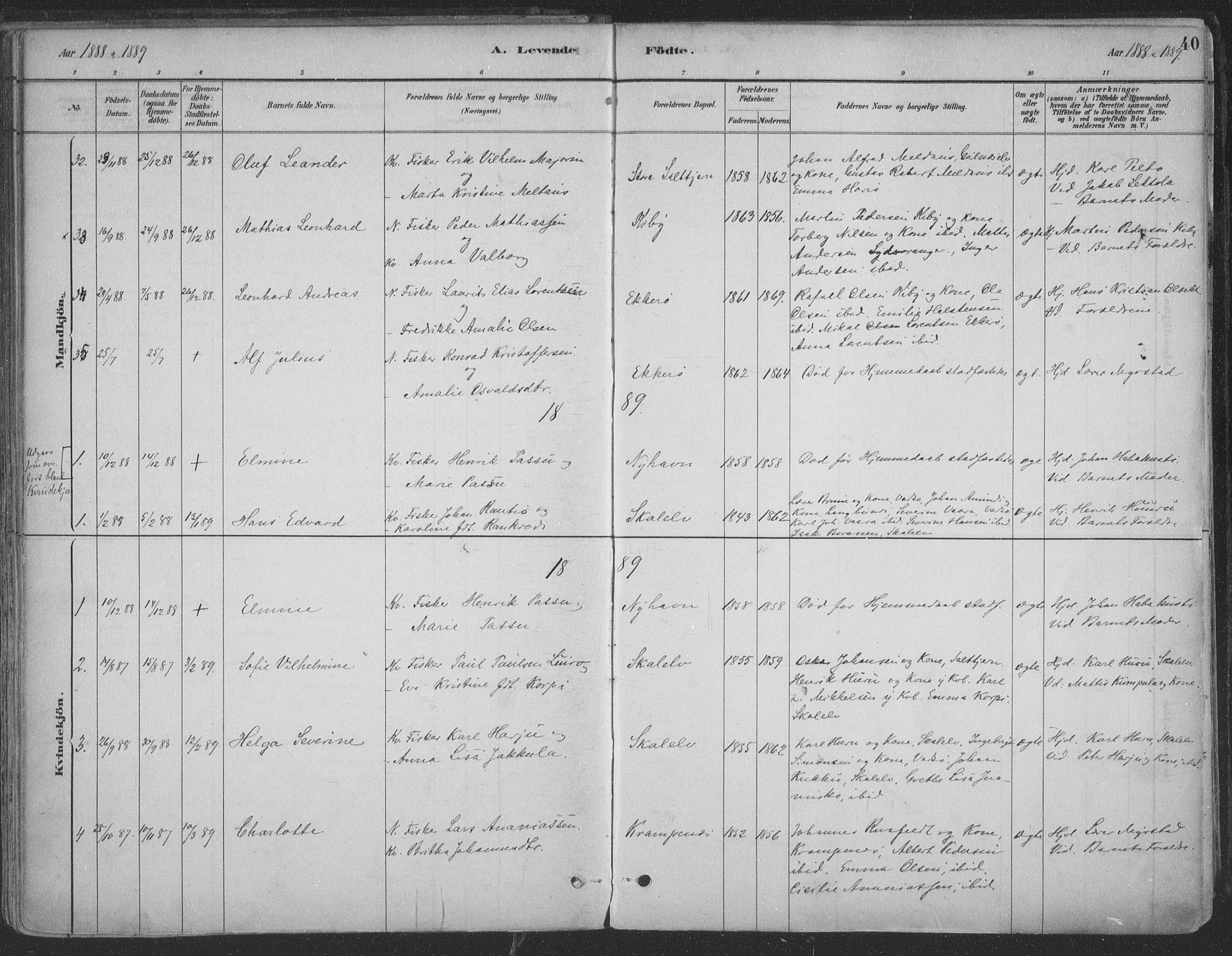 Vadsø sokneprestkontor, AV/SATØ-S-1325/H/Ha/L0009kirke: Parish register (official) no. 9, 1881-1917, p. 40