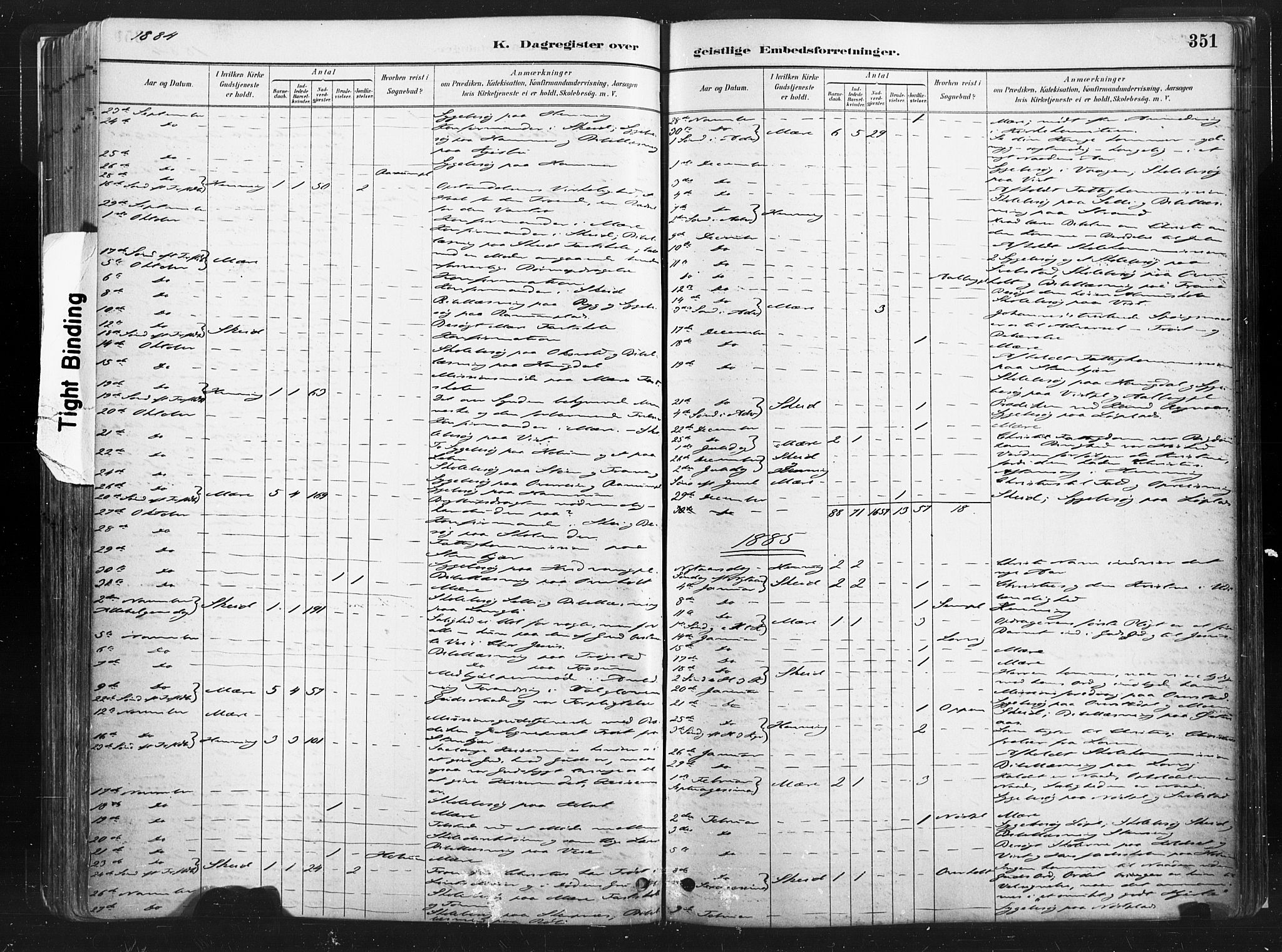 Ministerialprotokoller, klokkerbøker og fødselsregistre - Nord-Trøndelag, SAT/A-1458/735/L0351: Parish register (official) no. 735A10, 1884-1908, p. 351