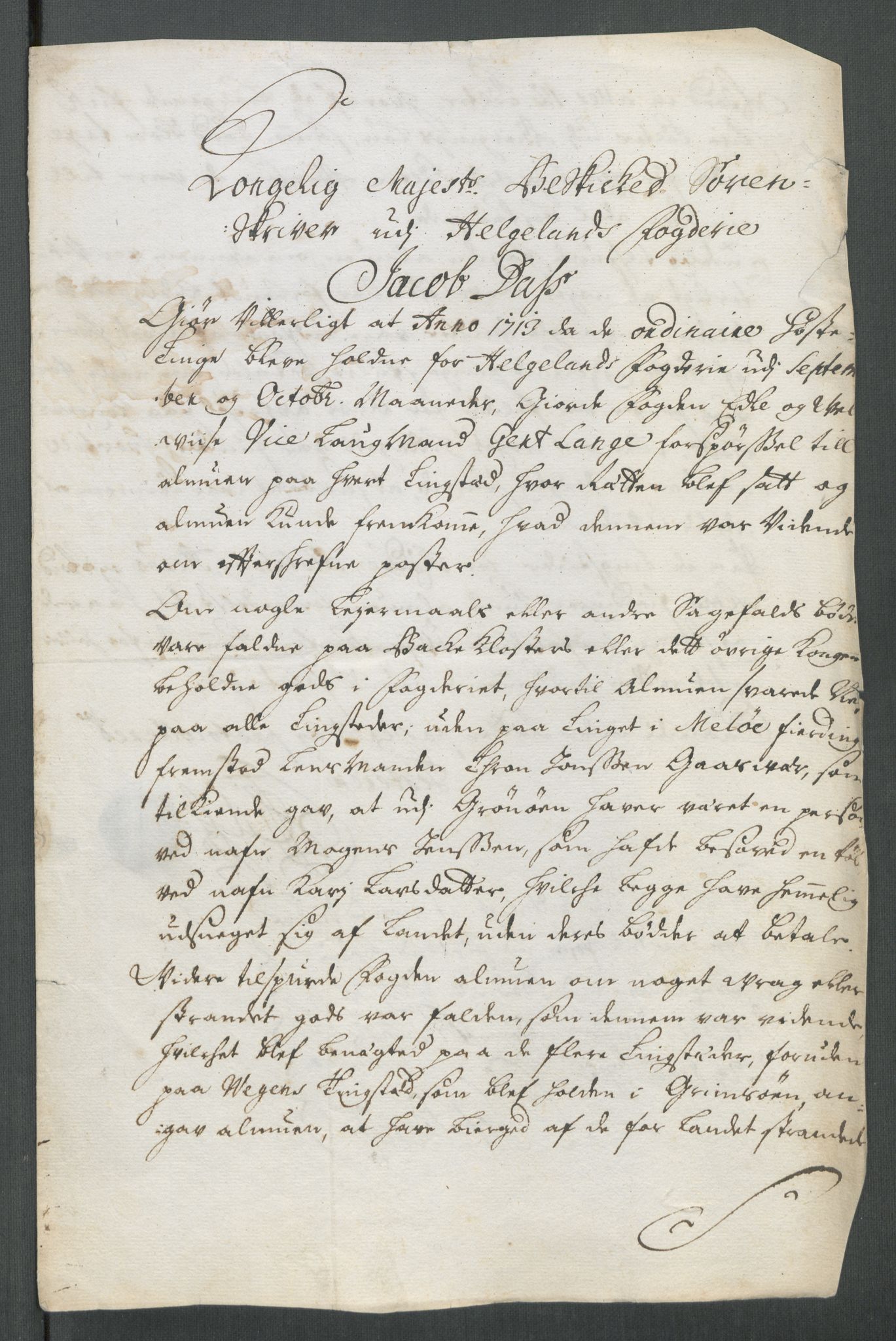 Rentekammeret inntil 1814, Reviderte regnskaper, Fogderegnskap, RA/EA-4092/R65/L4512: Fogderegnskap Helgeland, 1712-1713, p. 403