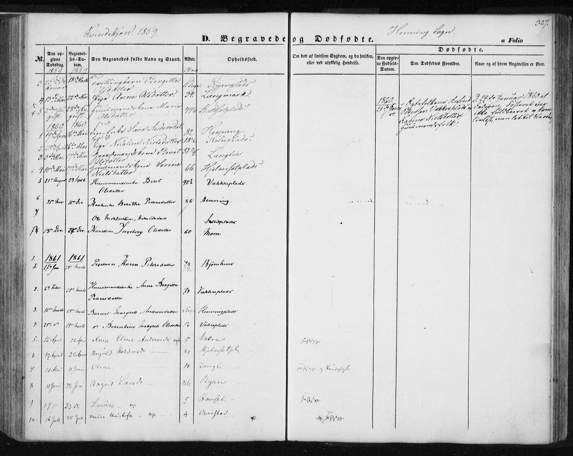 Ministerialprotokoller, klokkerbøker og fødselsregistre - Nord-Trøndelag, SAT/A-1458/735/L0342: Parish register (official) no. 735A07 /3, 1849-1862, p. 327