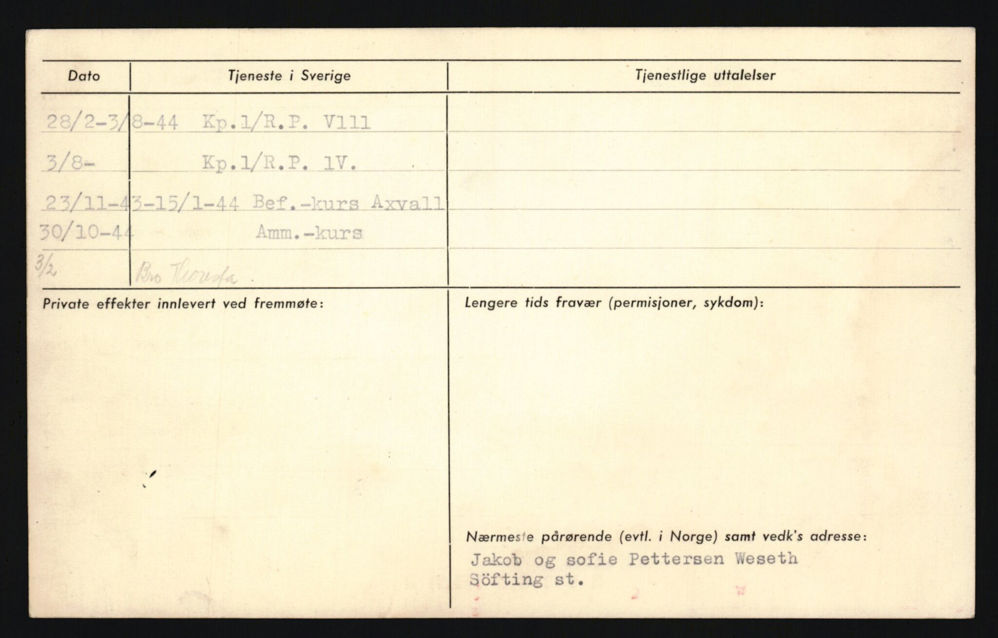 Forsvaret, Sør-Hålogaland landforsvar, AV/RA-RAFA-2552/P/Pa/L0302: Personellmapper for slettet personell, yrkesbefal og vernepliktig befal, født 1913-1916, 1932-1976, p. 277