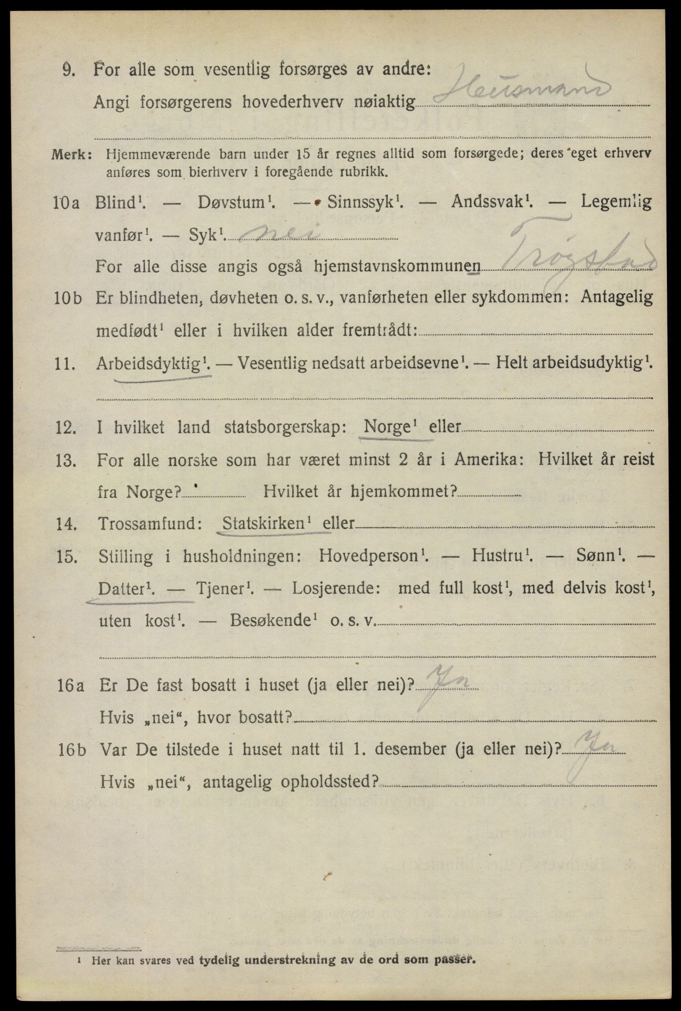 SAO, 1920 census for Trøgstad, 1920, p. 2367