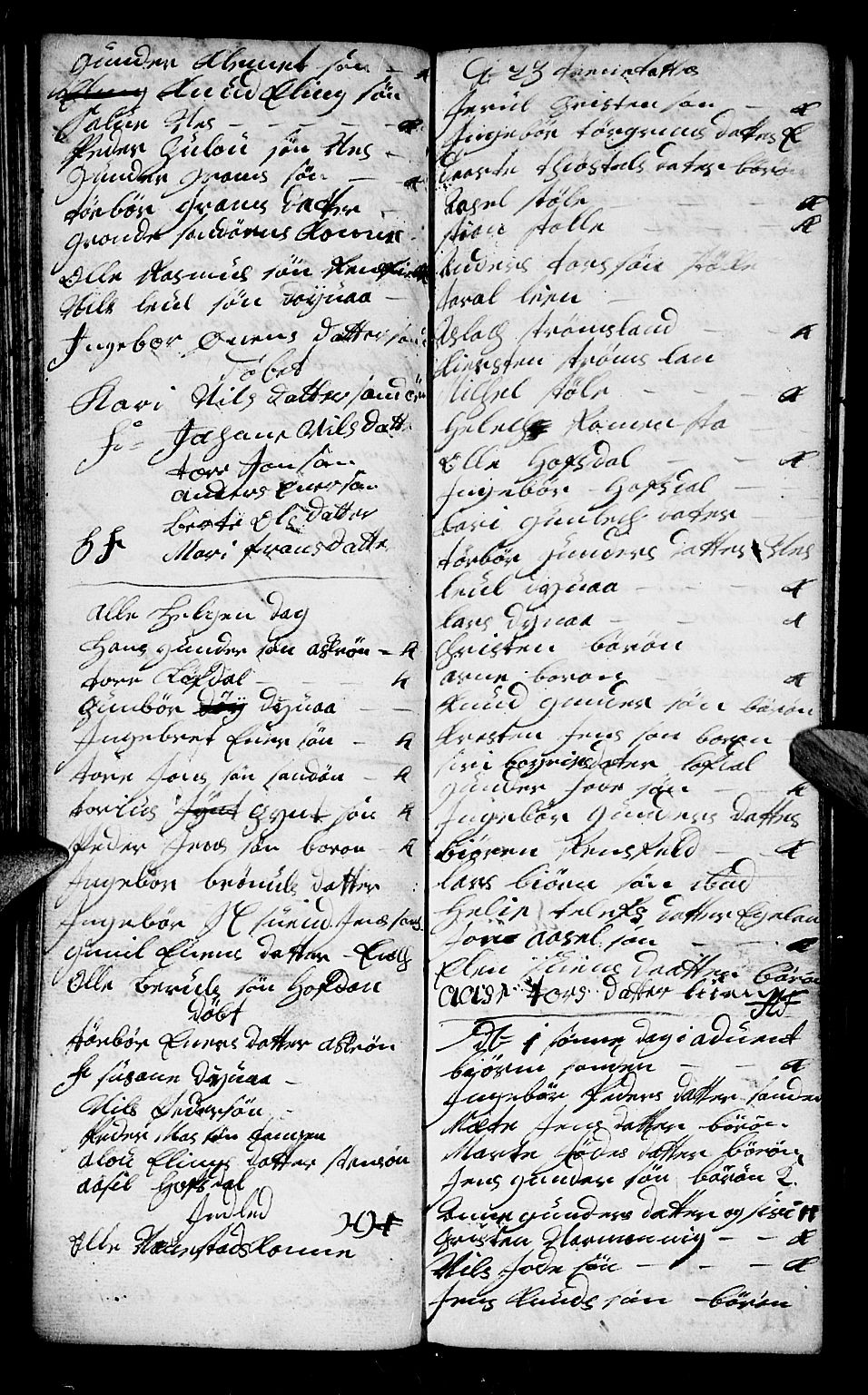 Dypvåg sokneprestkontor, AV/SAK-1111-0007/F/Fb/Fba/L0005: Parish register (copy) no. B 5, 1732-1746, p. 55