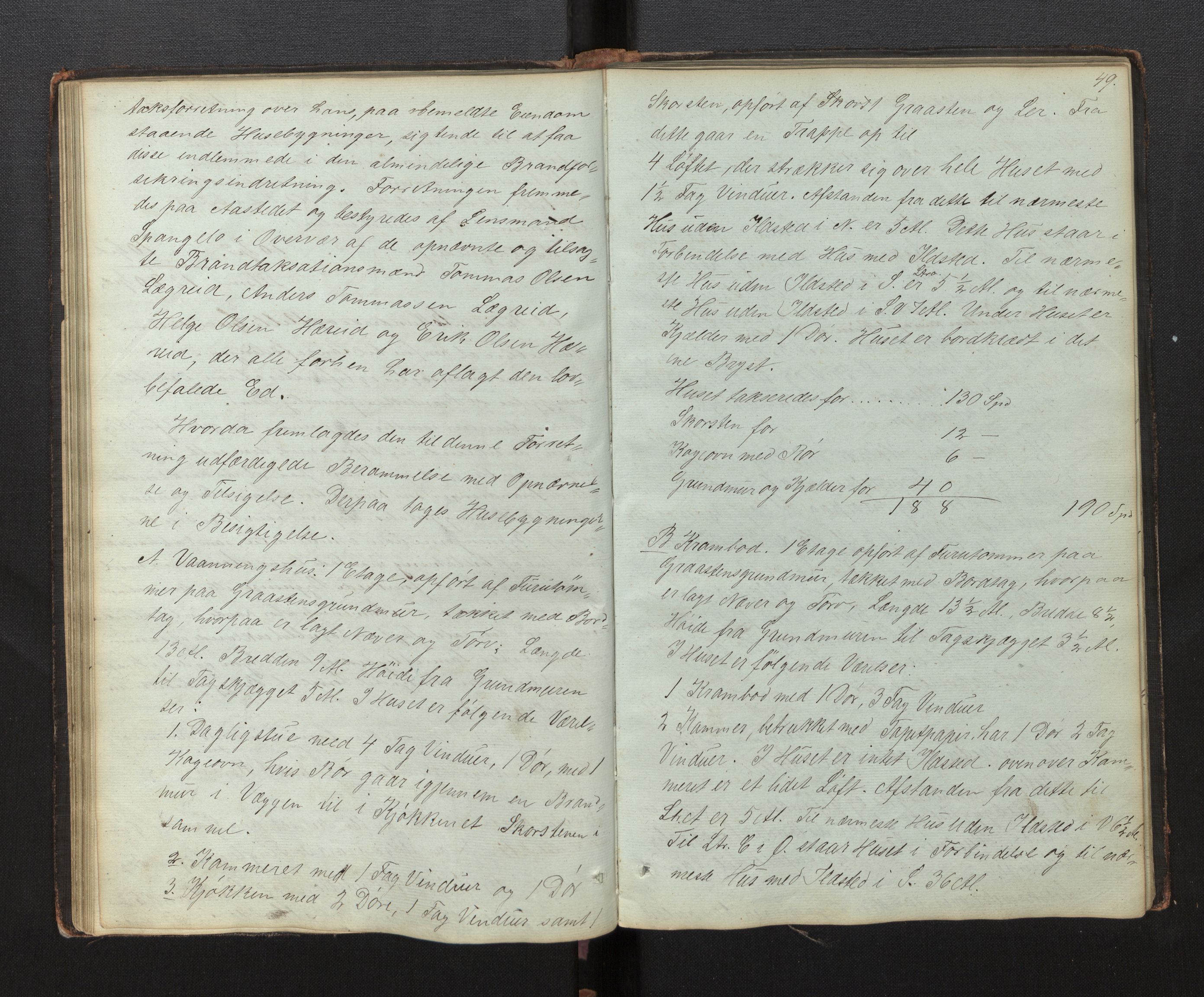 Lensmannen i Årdal, AV/SAB-A-30501/0012/L0001: Branntakstprotokoll, 1846-1898, p. 48b-49a