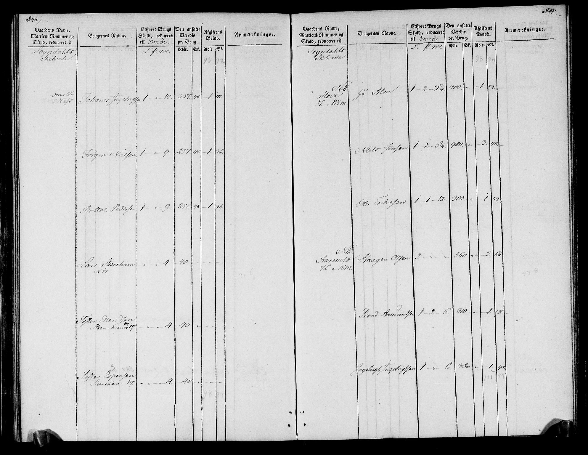 Rentekammeret inntil 1814, Realistisk ordnet avdeling, AV/RA-EA-4070/N/Ne/Nea/L0118: Ytre og Indre Sogn fogderi. Oppebørselsregister, 1803-1804, p. 178