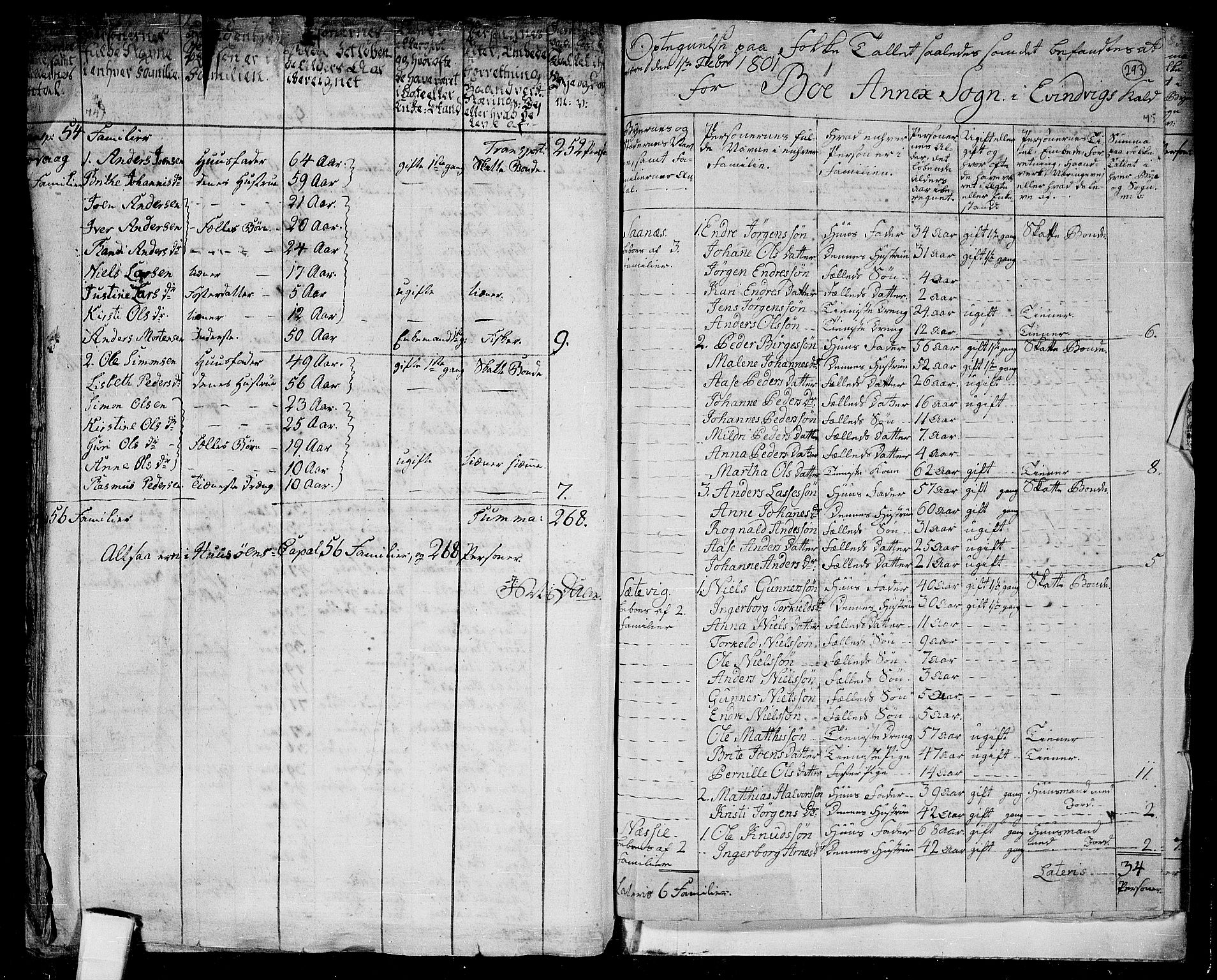 RA, 1801 census for 1411P Eivindvik, 1801, p. 292b-293a