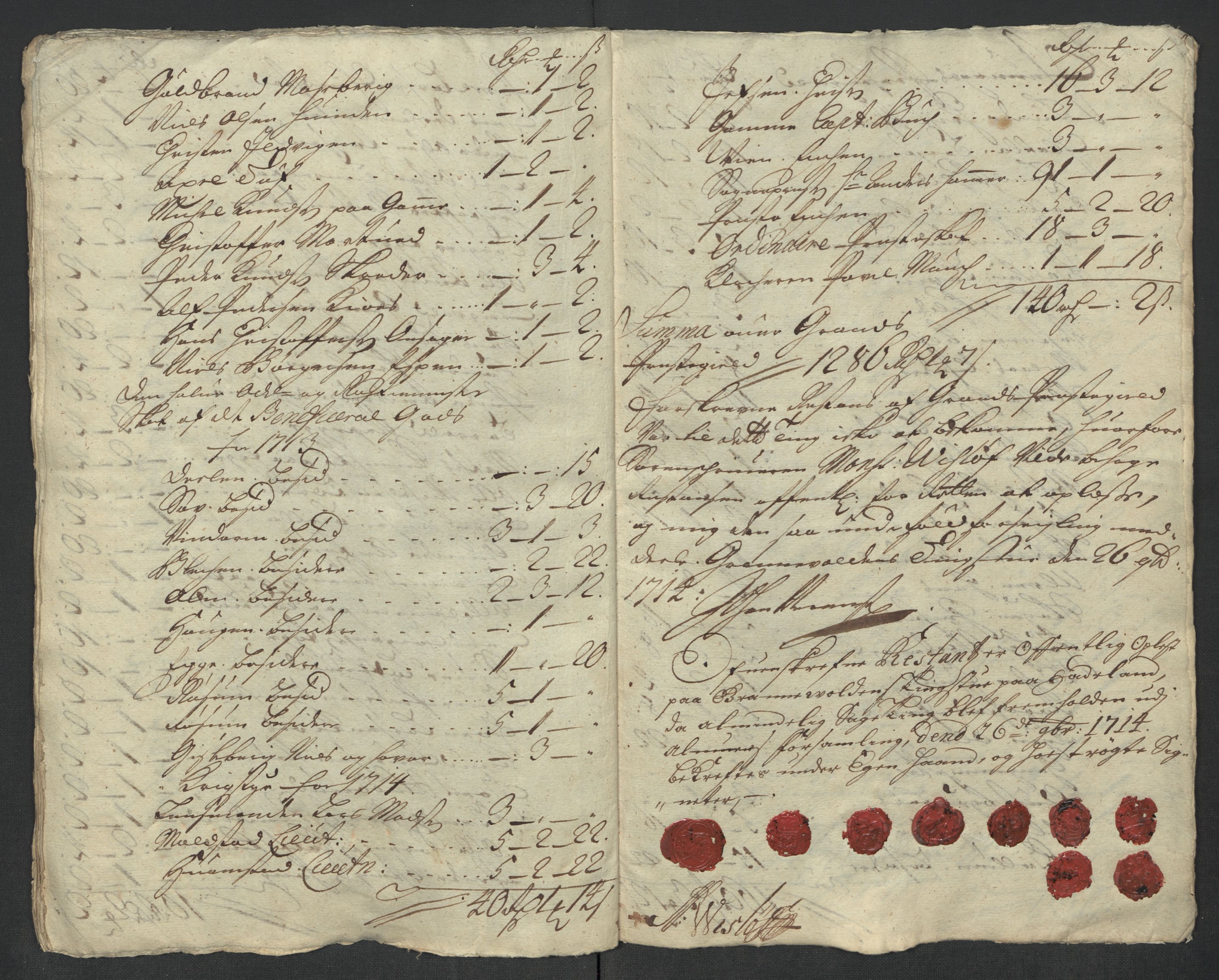 Rentekammeret inntil 1814, Reviderte regnskaper, Fogderegnskap, AV/RA-EA-4092/R18/L1313: Fogderegnskap Hadeland, Toten og Valdres, 1714, p. 220