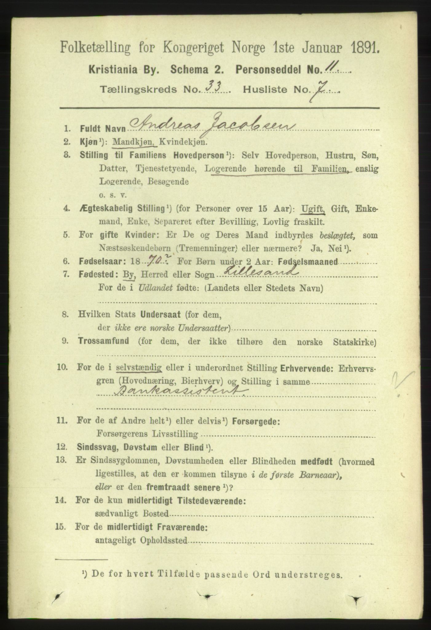 RA, 1891 census for 0301 Kristiania, 1891, p. 17778