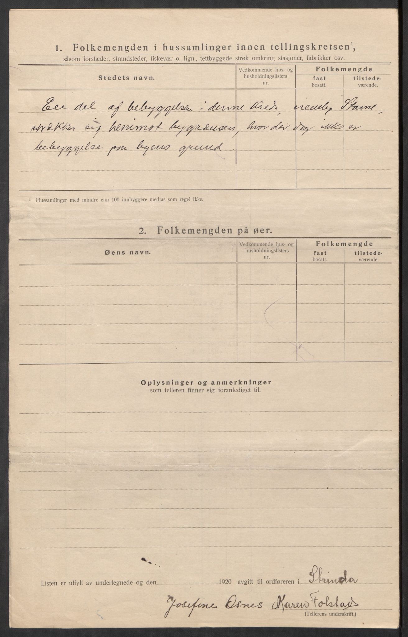 SAT, 1920 census for Strinda, 1920, p. 54