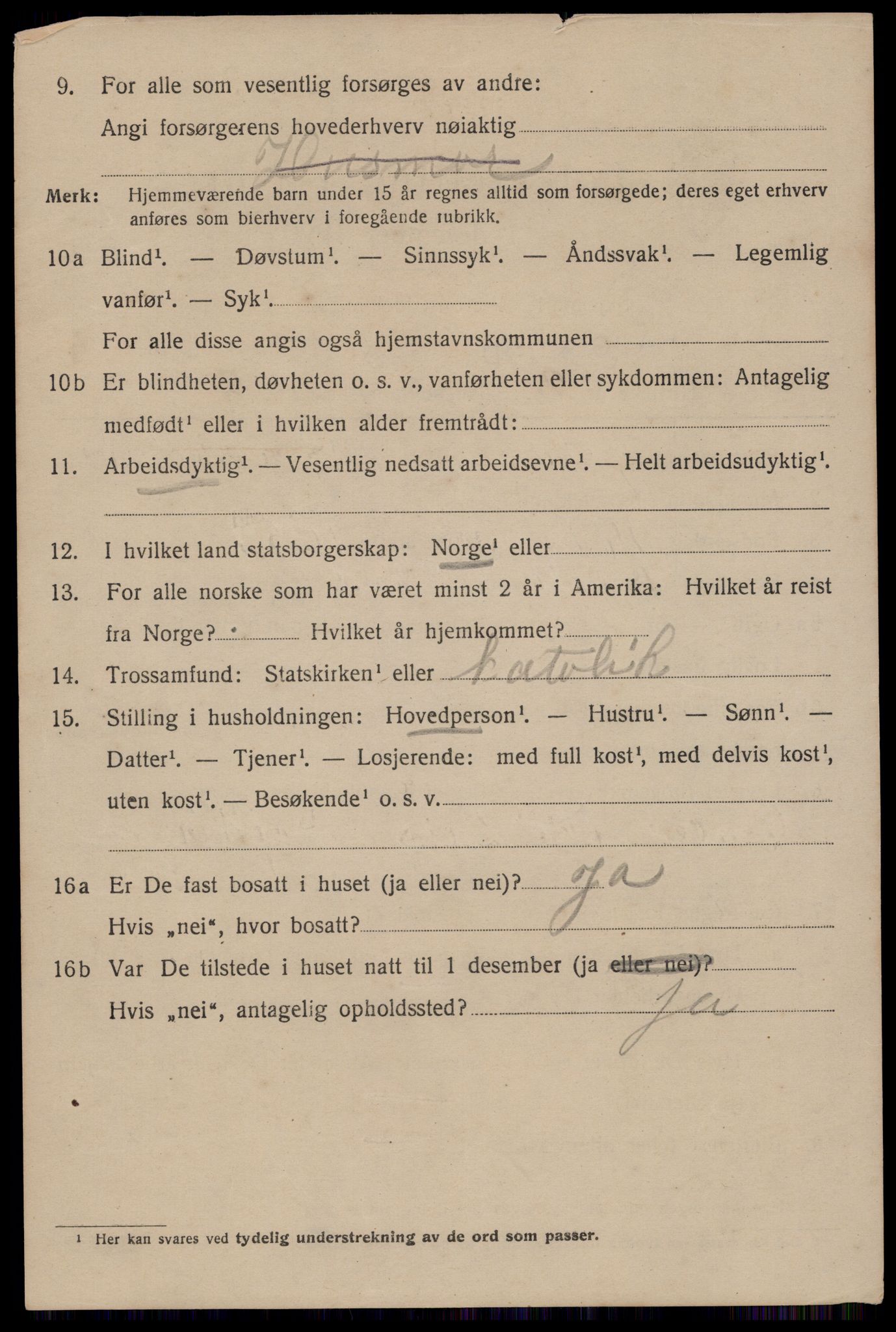 SAST, 1920 census for Haugesund, 1920, p. 15240