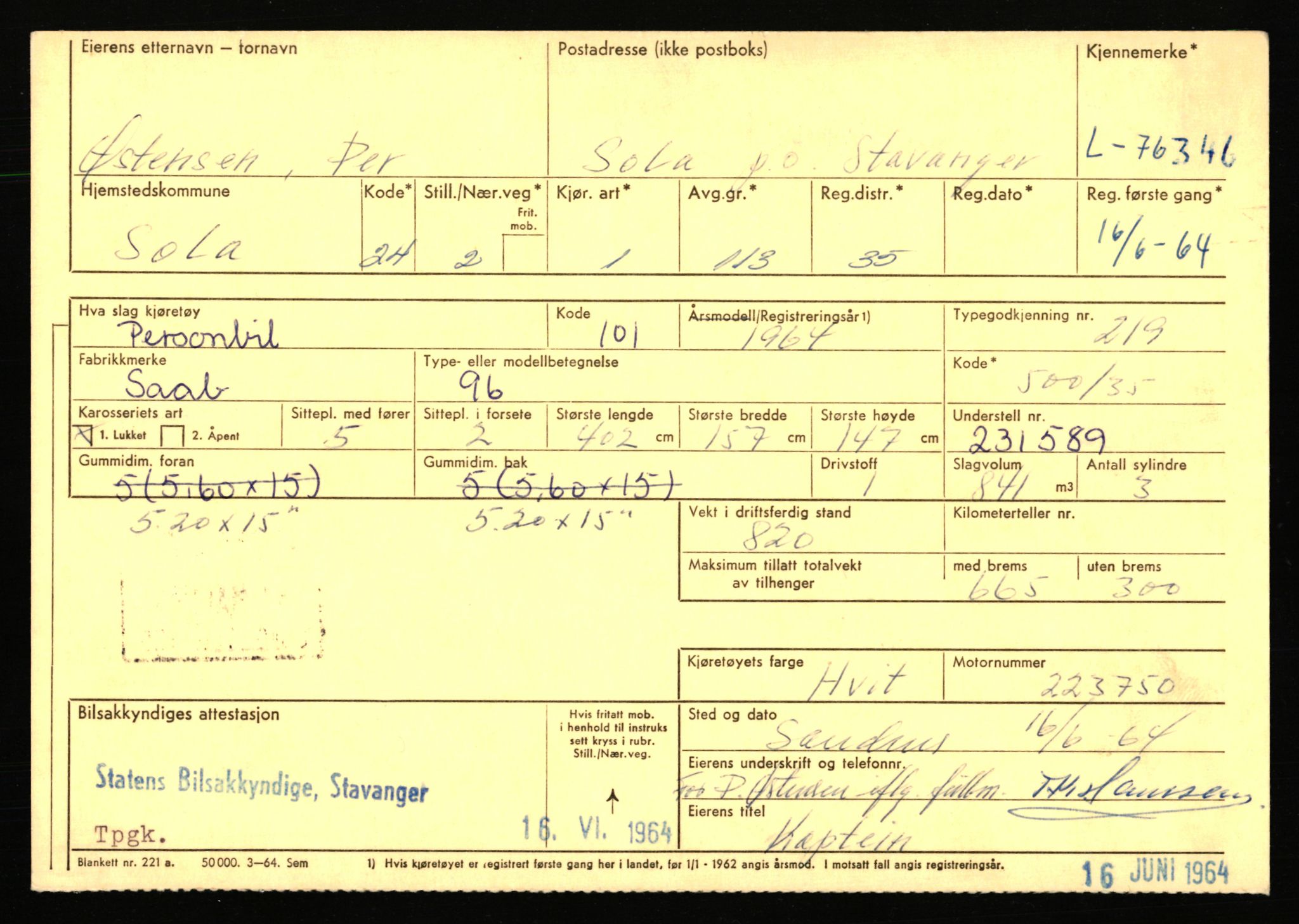 Stavanger trafikkstasjon, AV/SAST-A-101942/0/F/L0068: L-75000 - L-76799, 1930-1971, p. 1657