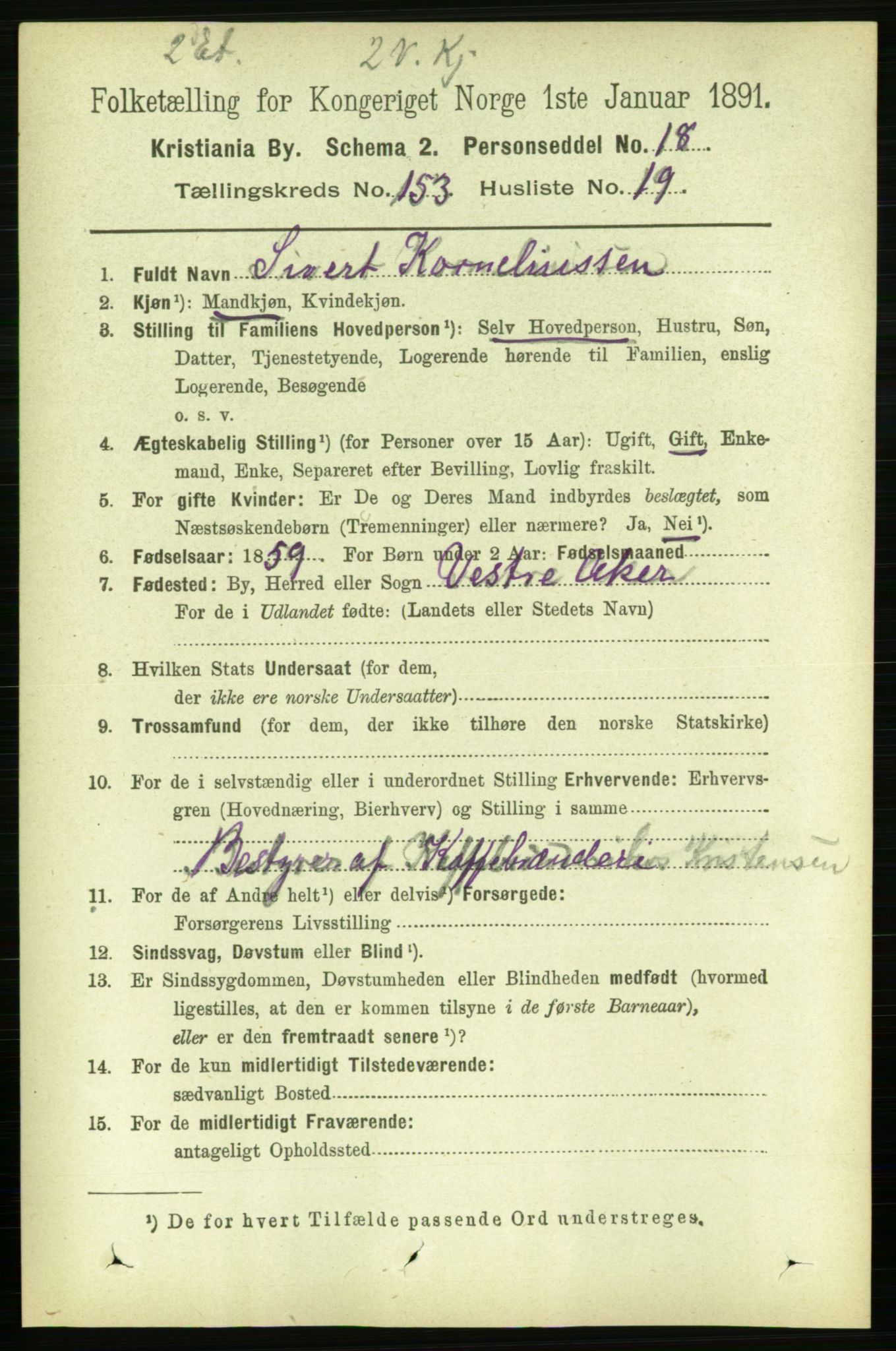 RA, 1891 census for 0301 Kristiania, 1891, p. 86745